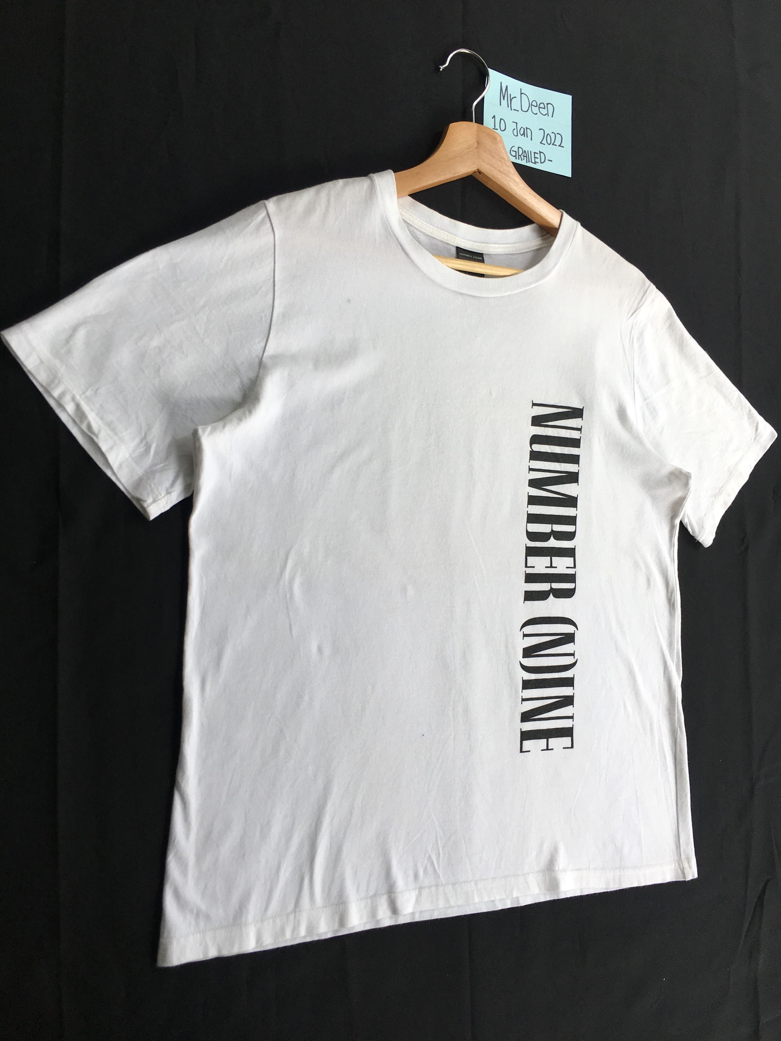 Number (N)ine Rare Number Nine Big Spellout White Tee Size US M / EU 48-50 / 2 - 3 Thumbnail