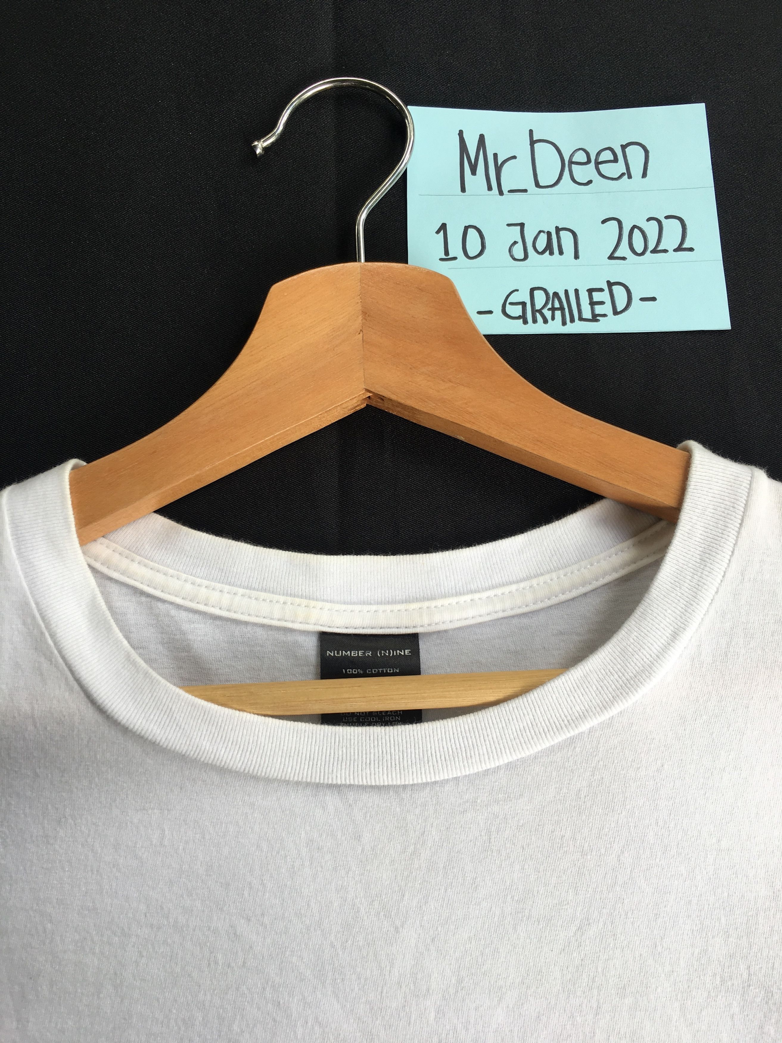 Number (N)ine Rare Number Nine Big Spellout White Tee Size US M / EU 48-50 / 2 - 6 Thumbnail