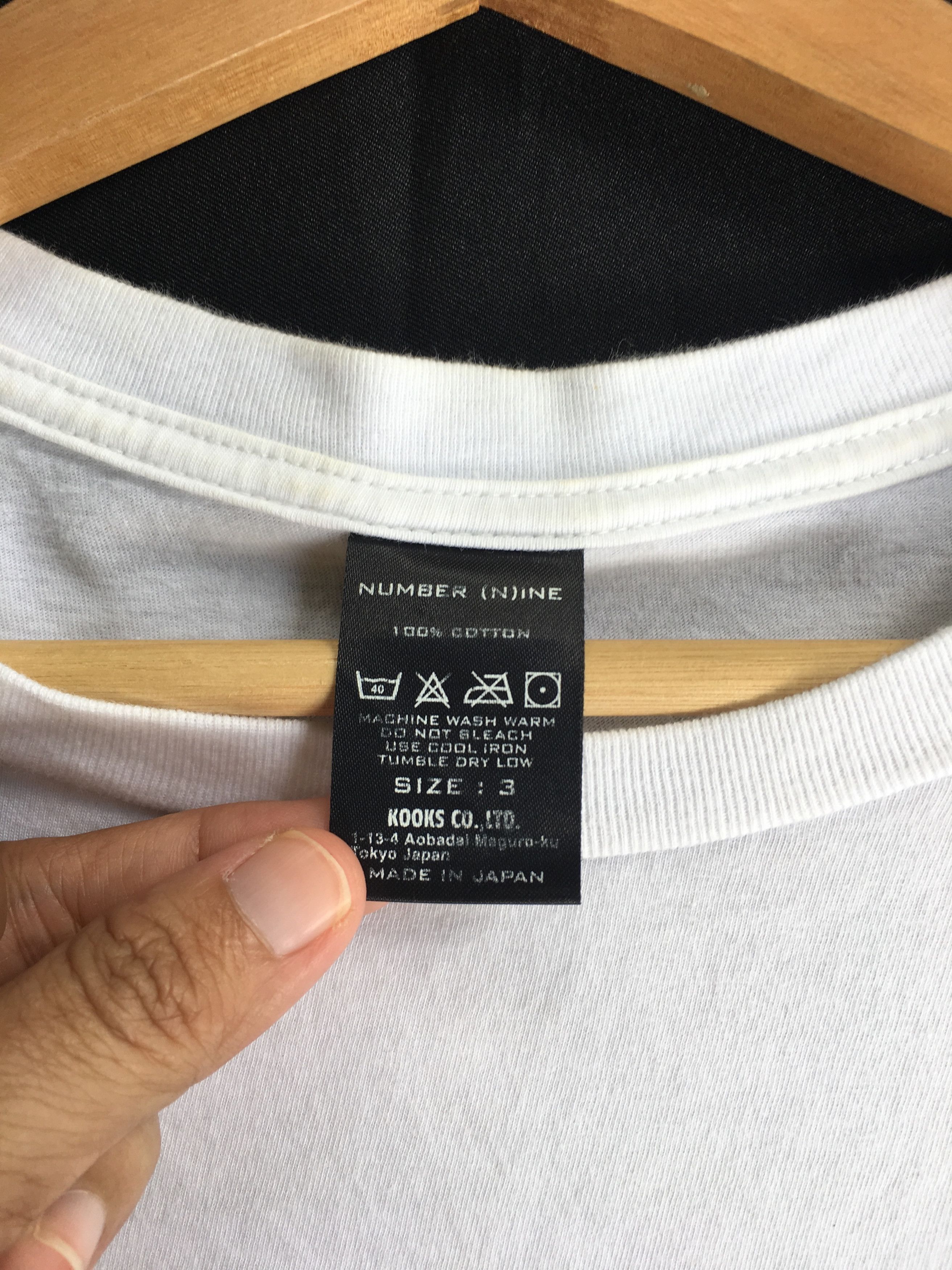 Number (N)ine Rare Number Nine Big Spellout White Tee Size US M / EU 48-50 / 2 - 7 Thumbnail