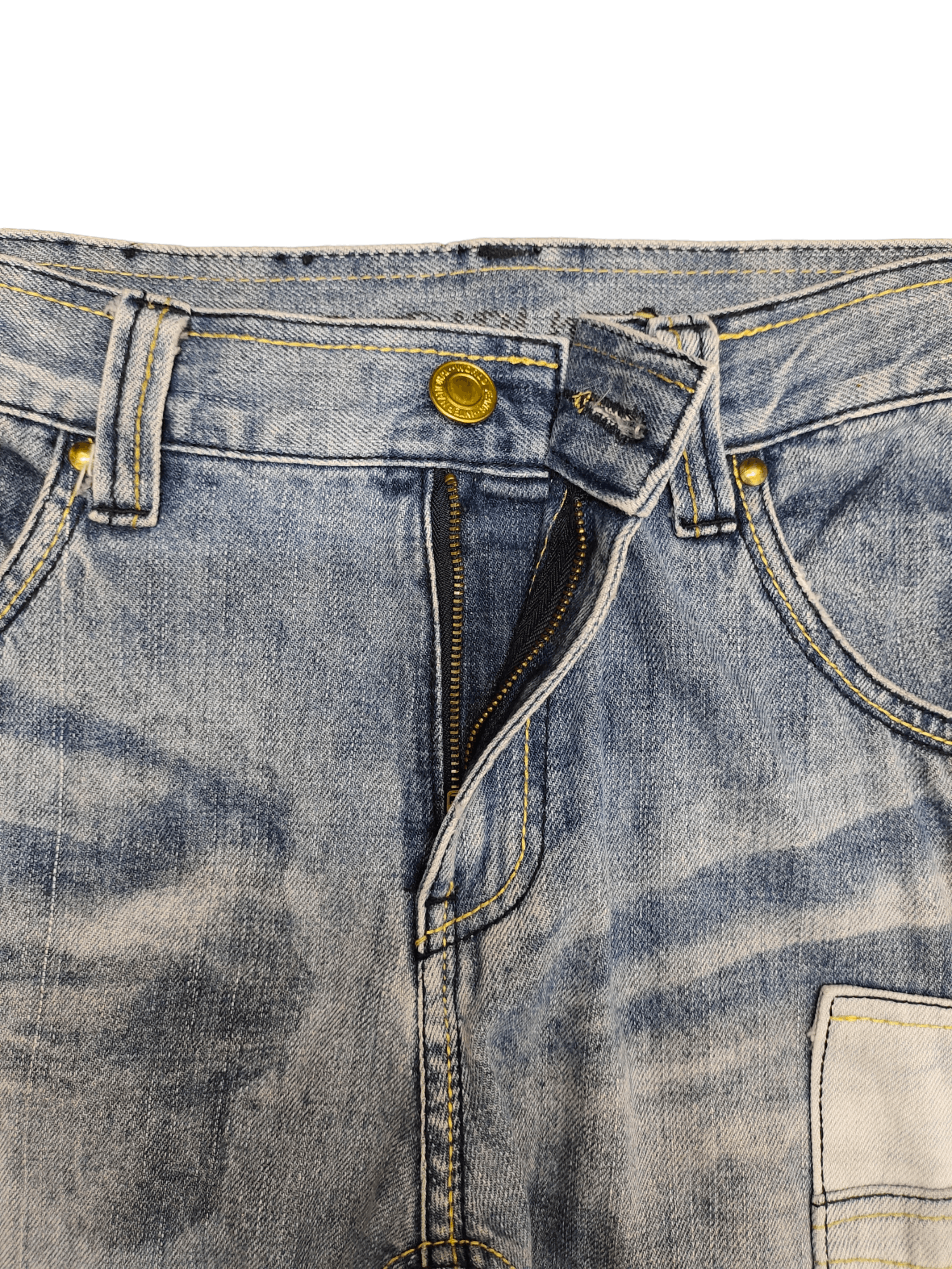 Hysteric Glamour × Undercover Twenty Works Japan Patchwork Zipper Denim Jeans Size US 37 - 14 Thumbnail