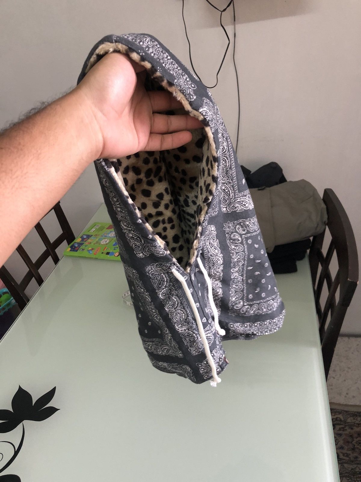 Japanese Brand Vintage Kabri Paisley Balaclava Hoodie Like Kapital Size ONE SIZE - 13 Thumbnail