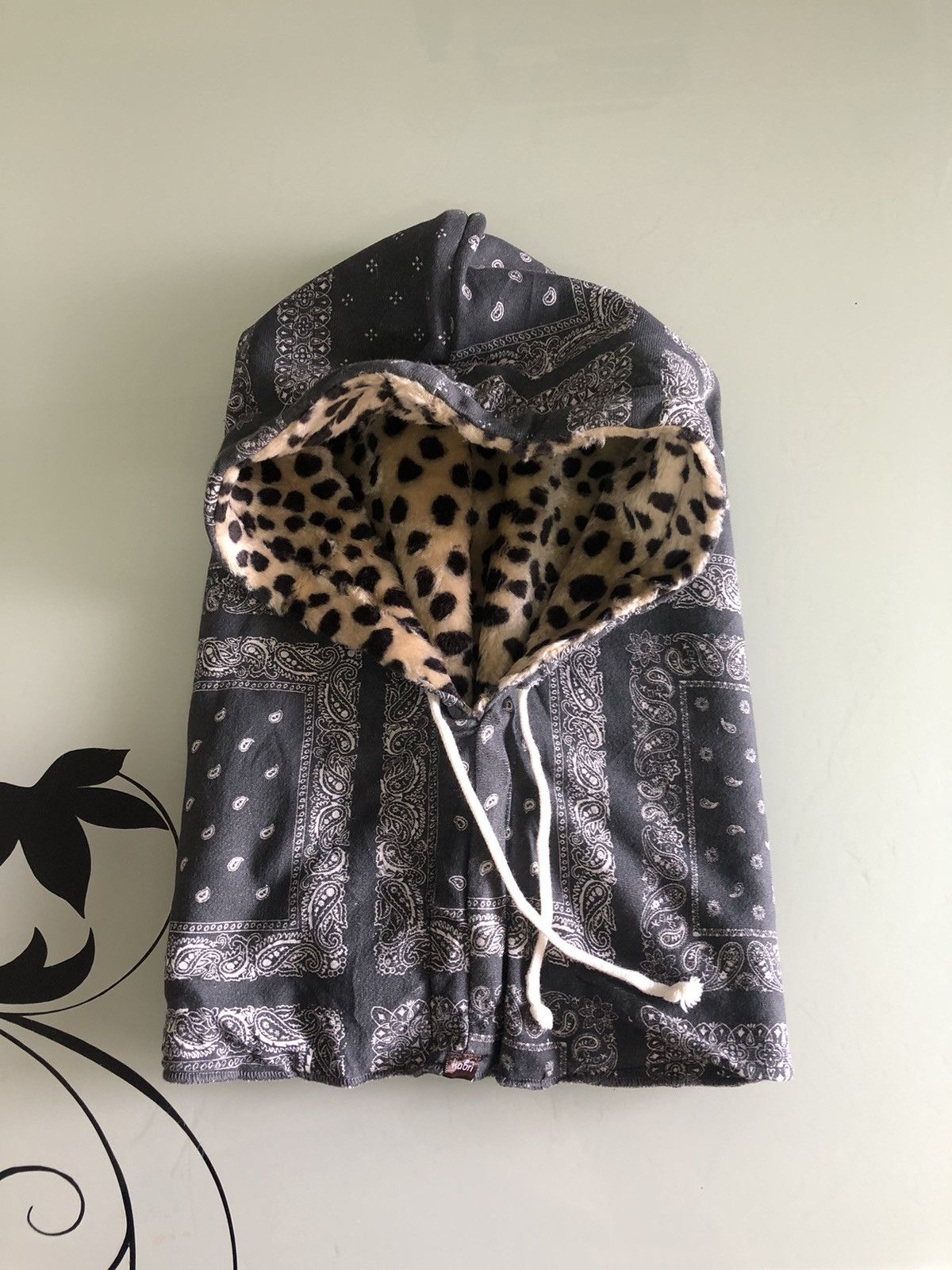 Japanese Brand Vintage Kabri Paisley Balaclava Hoodie Like Kapital Size ONE SIZE - 8 Thumbnail