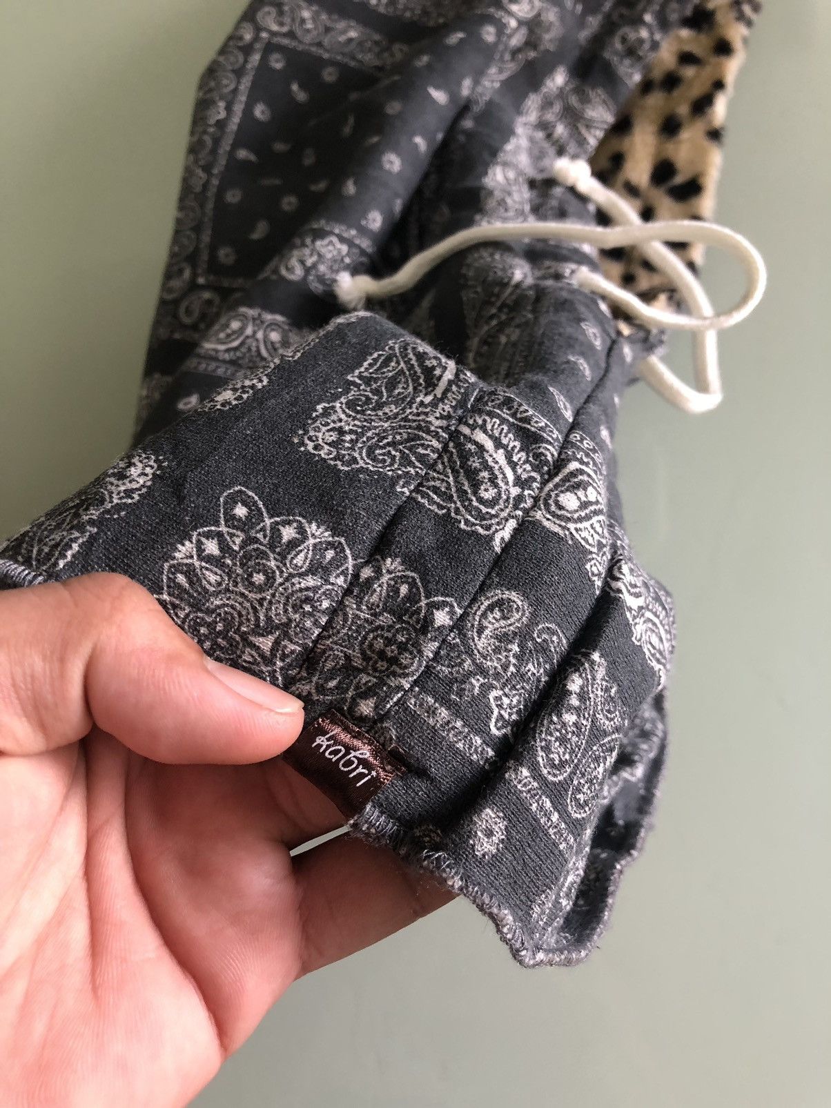Japanese Brand Vintage Kabri Paisley Balaclava Hoodie Like Kapital Size ONE SIZE - 16 Thumbnail