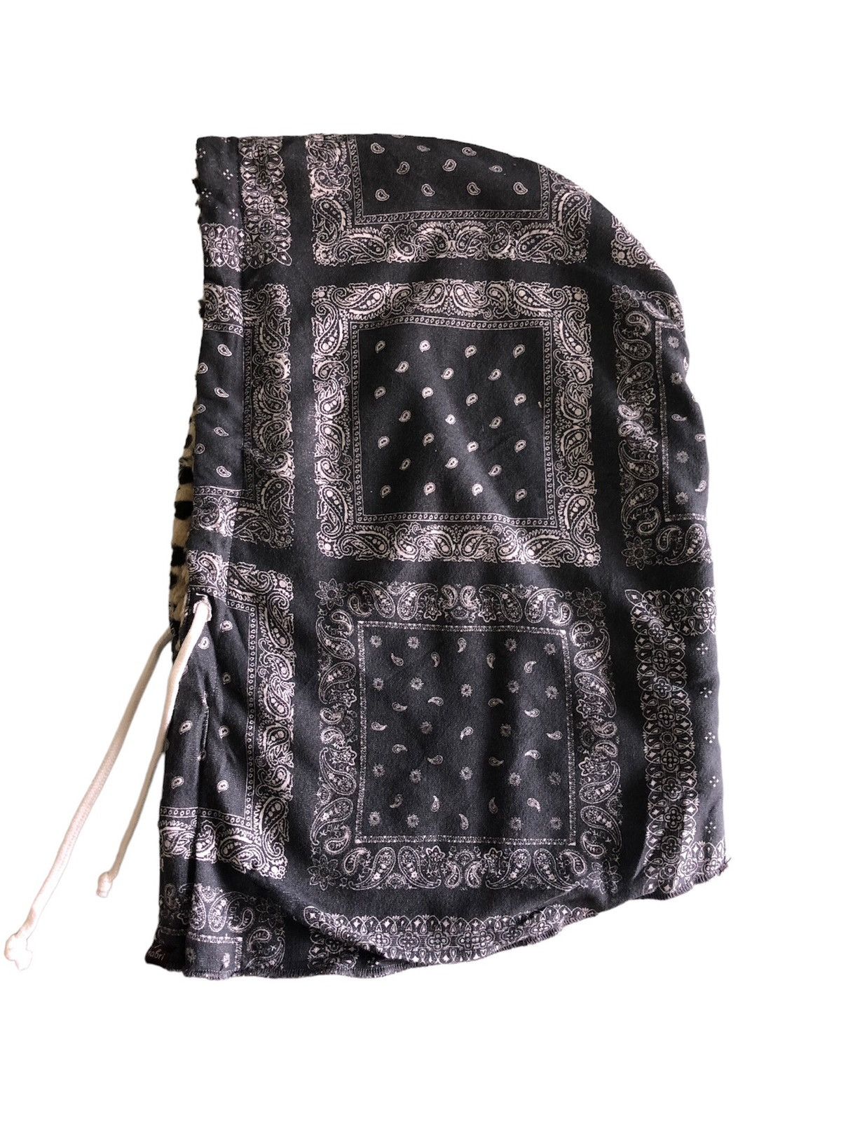 Japanese Brand Vintage Kabri Paisley Balaclava Hoodie Like Kapital Size ONE SIZE - 3 Thumbnail