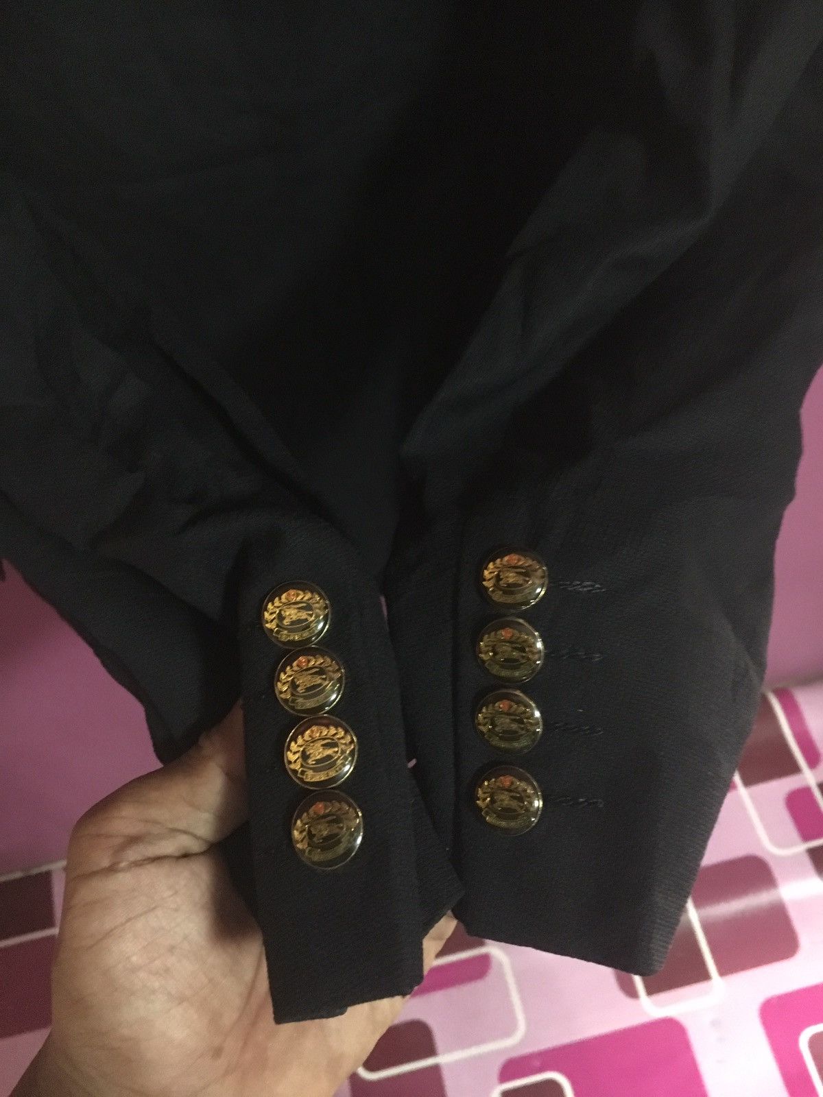 Burberry VINTAGE BURBERRYS BLACK SIZE M COAT Size 40R - 9 Thumbnail
