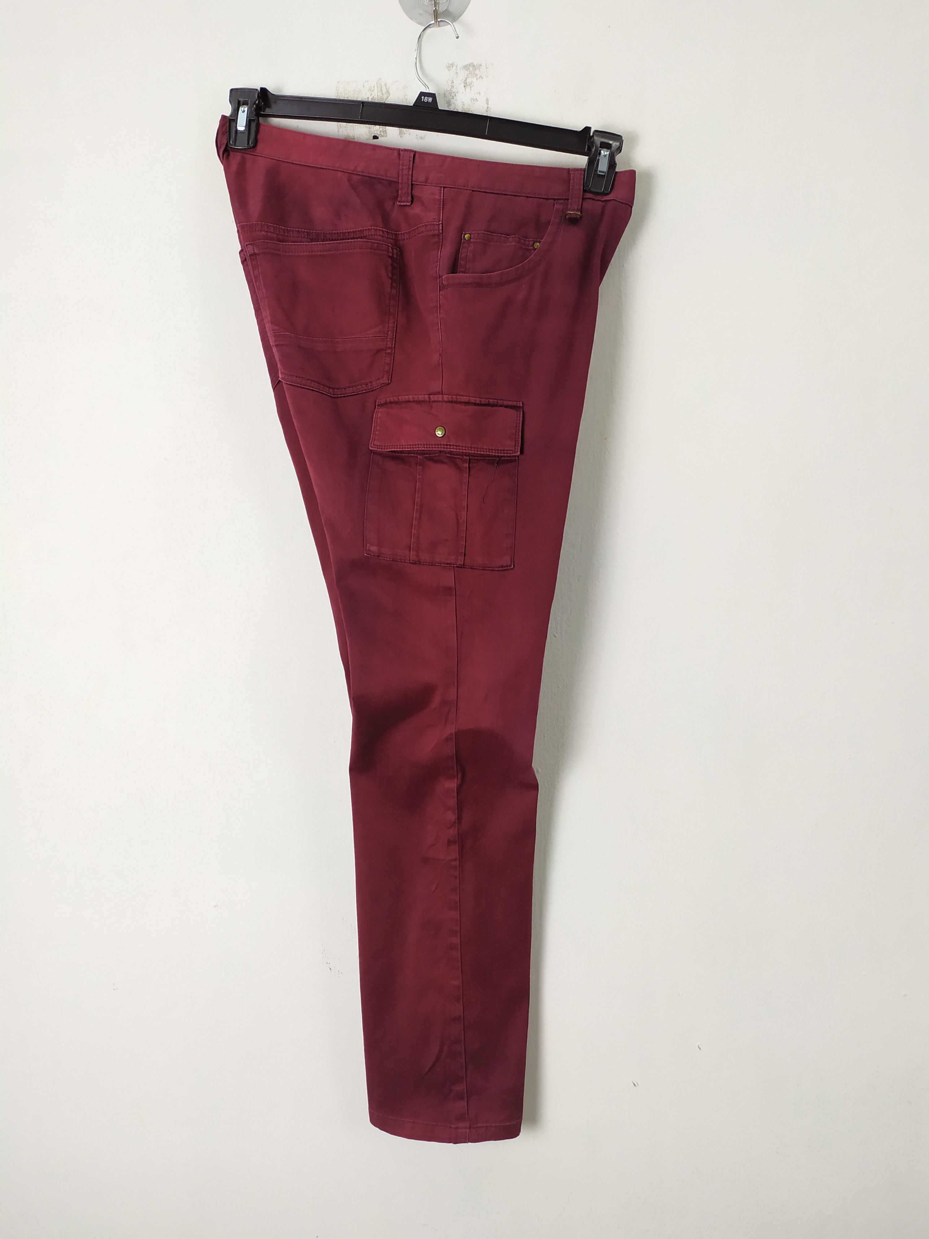 Japanese Brand KLEIN PLUS HOMME MAROON CARGO PANTS MULTIPOCKET TACTICAL Size US 32 / EU 48 - 19 Thumbnail