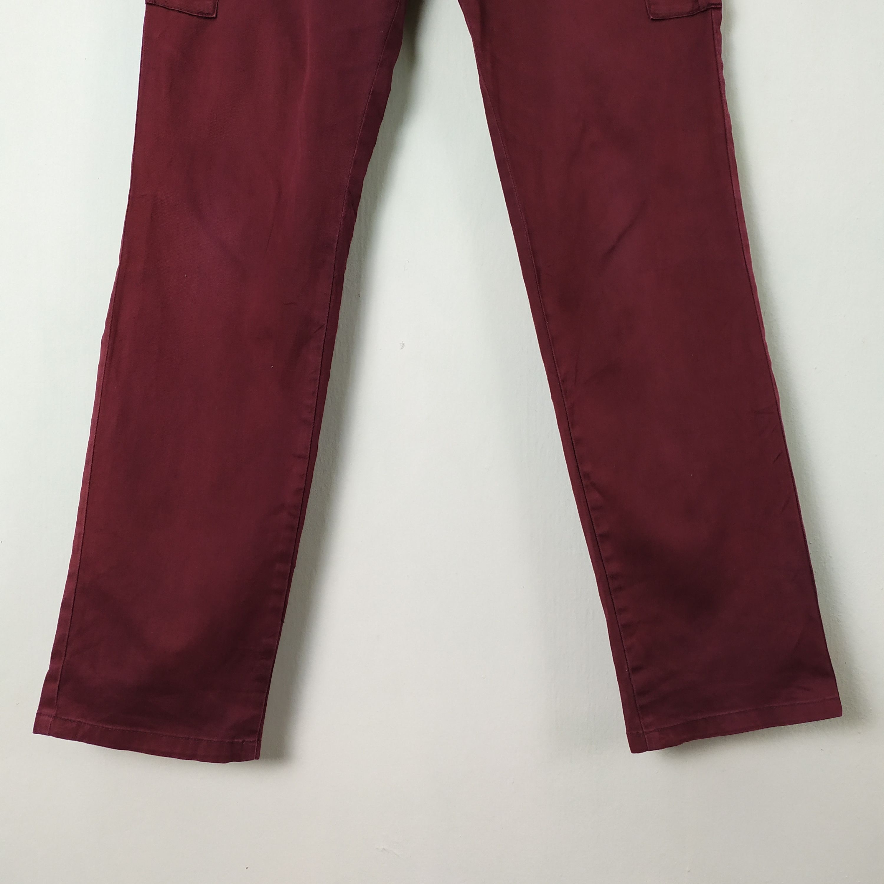 Japanese Brand KLEIN PLUS HOMME MAROON CARGO PANTS MULTIPOCKET TACTICAL Size US 32 / EU 48 - 9 Thumbnail