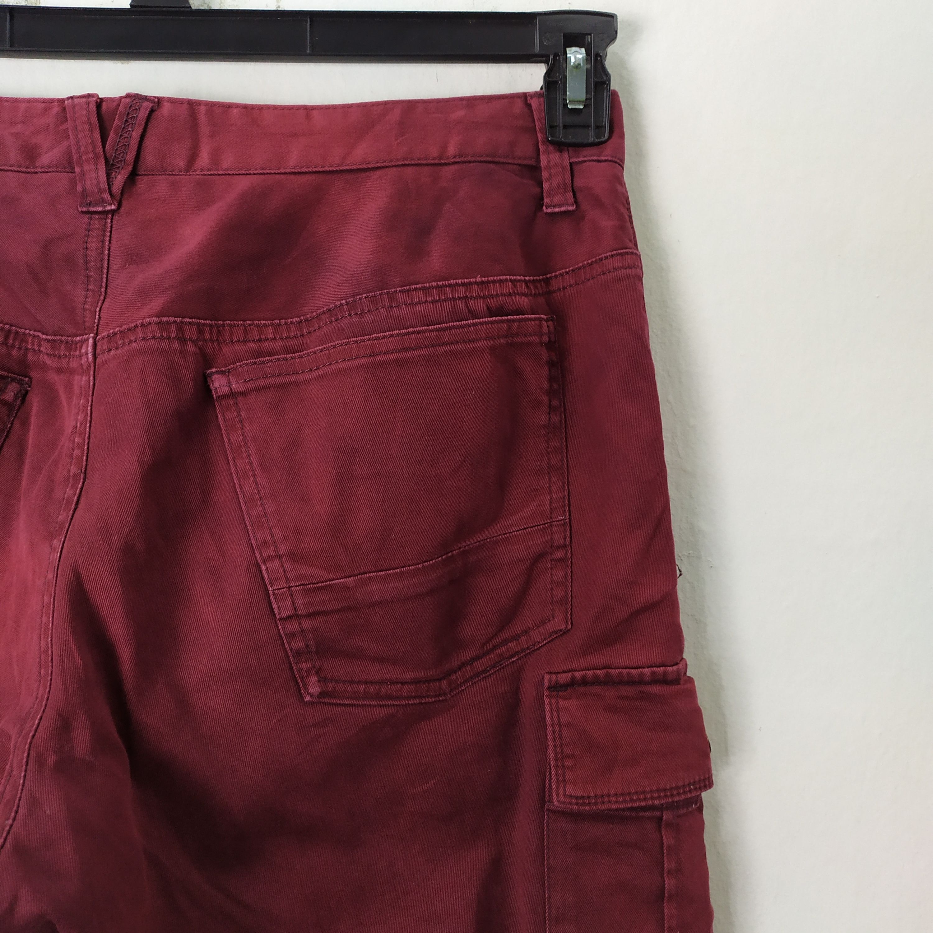 Japanese Brand KLEIN PLUS HOMME MAROON CARGO PANTS MULTIPOCKET TACTICAL Size US 32 / EU 48 - 11 Thumbnail