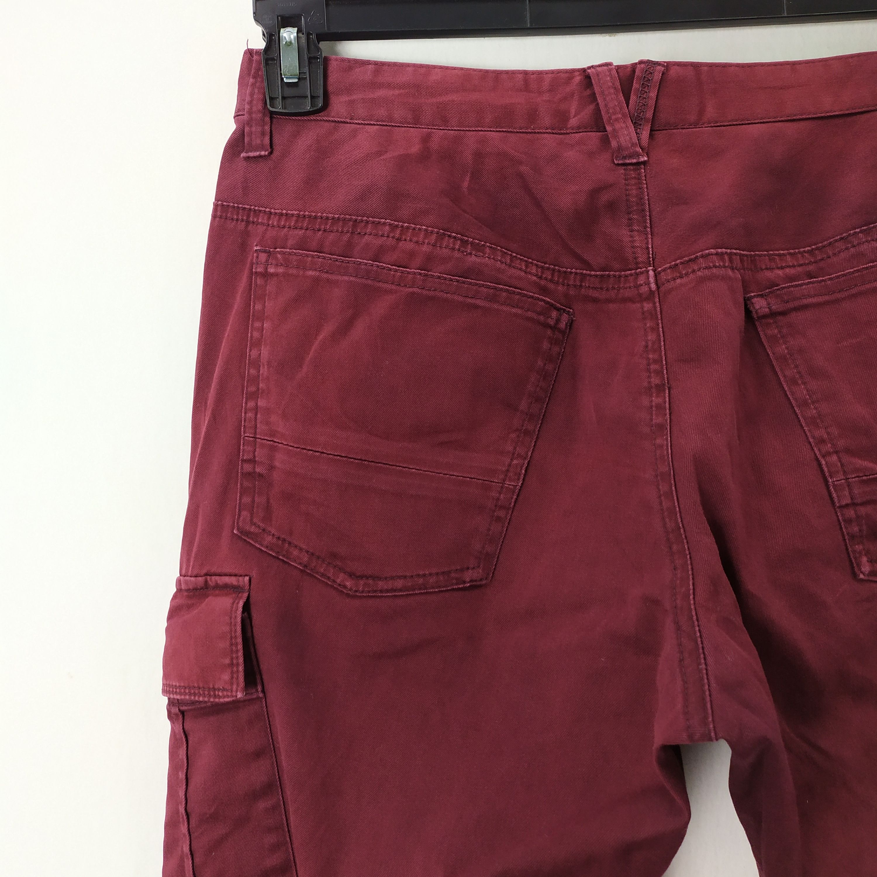 Japanese Brand KLEIN PLUS HOMME MAROON CARGO PANTS MULTIPOCKET TACTICAL Size US 32 / EU 48 - 12 Thumbnail