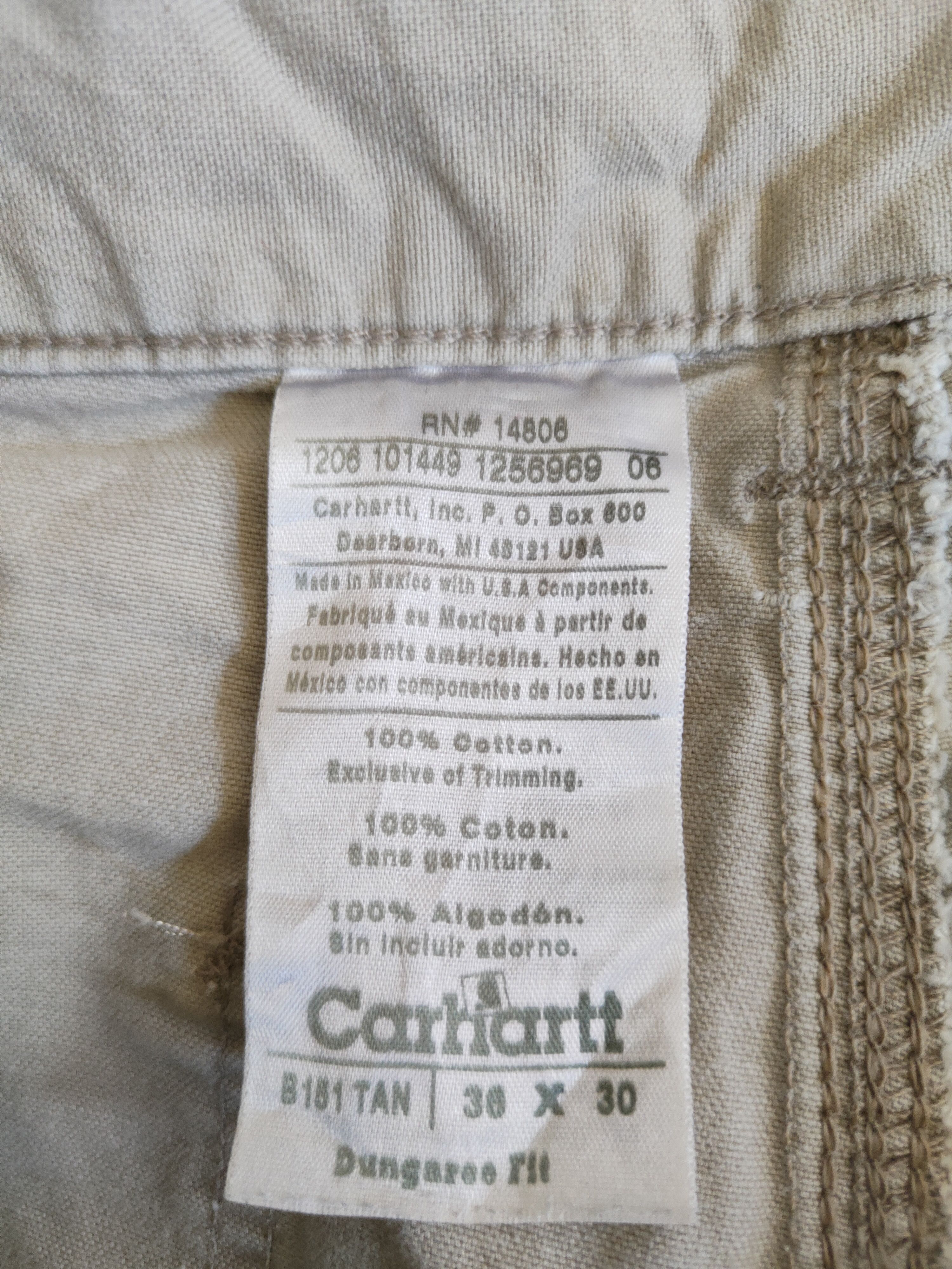 Carhartt Carhartt dungaree multi pocket tactical cargo pant #S438 Size US 35 - 18 Thumbnail