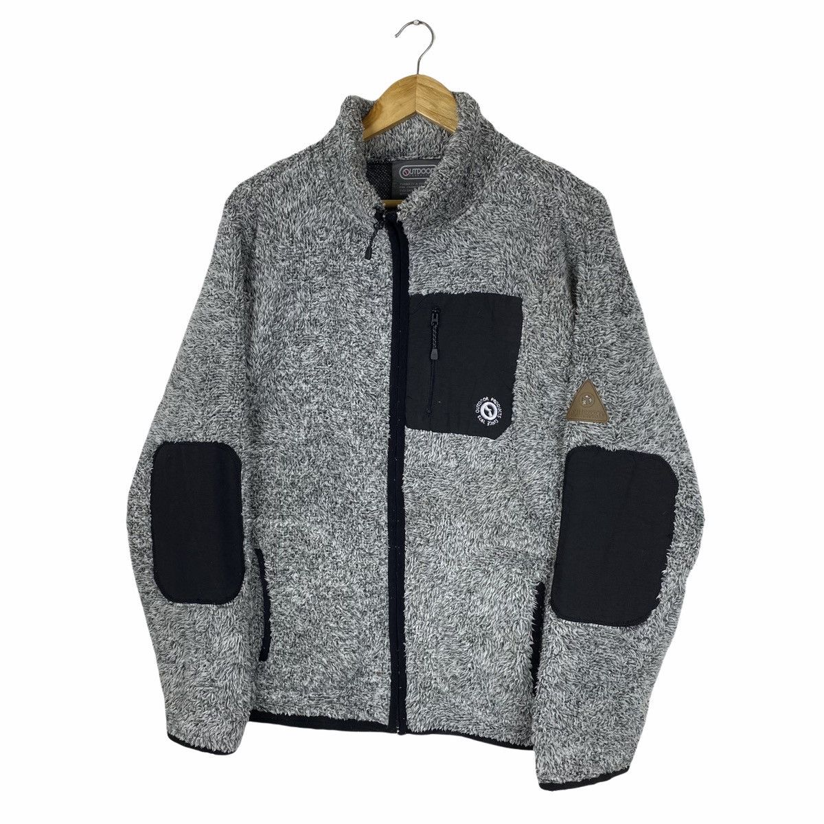 Vintage OUTDOOR Retro Classic-X Elbow Patched Fleece Sweater Jacket Size US L / EU 52-54 / 3 - 4 Thumbnail