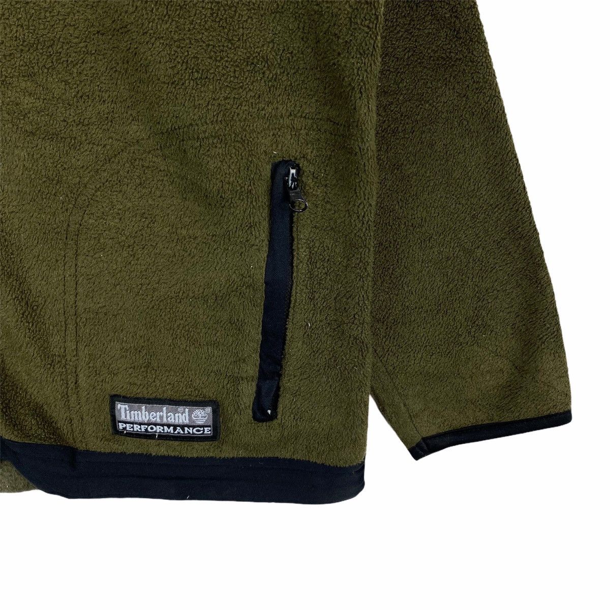 Timberland × Vintage VINTAGE TIMBERLAND OUTDOOR BIG LOGO FLEECE ZIPPER SWEATER Size US M / EU 48-50 / 2 - 6 Thumbnail