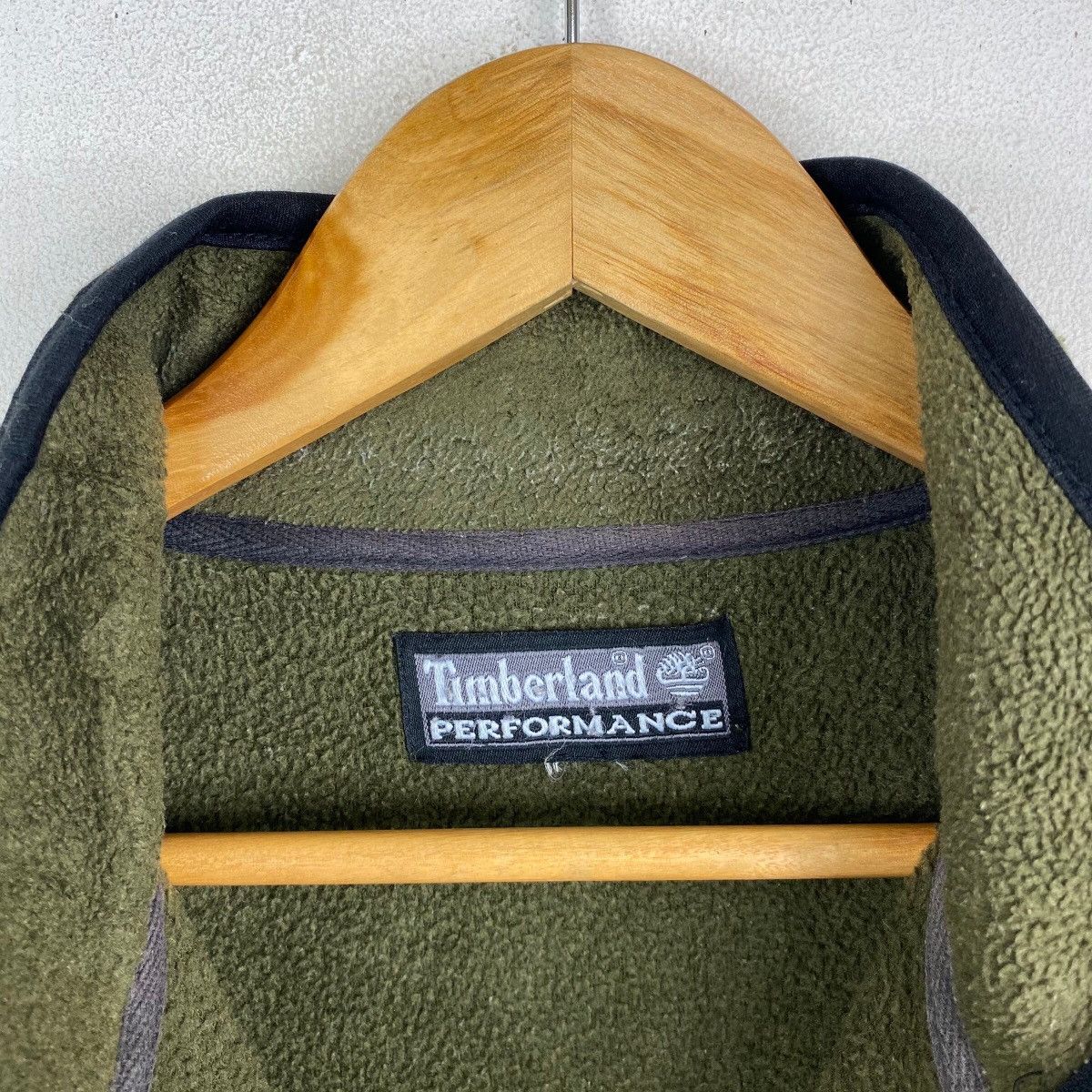 Timberland × Vintage VINTAGE TIMBERLAND OUTDOOR BIG LOGO FLEECE ZIPPER SWEATER Size US M / EU 48-50 / 2 - 4 Thumbnail