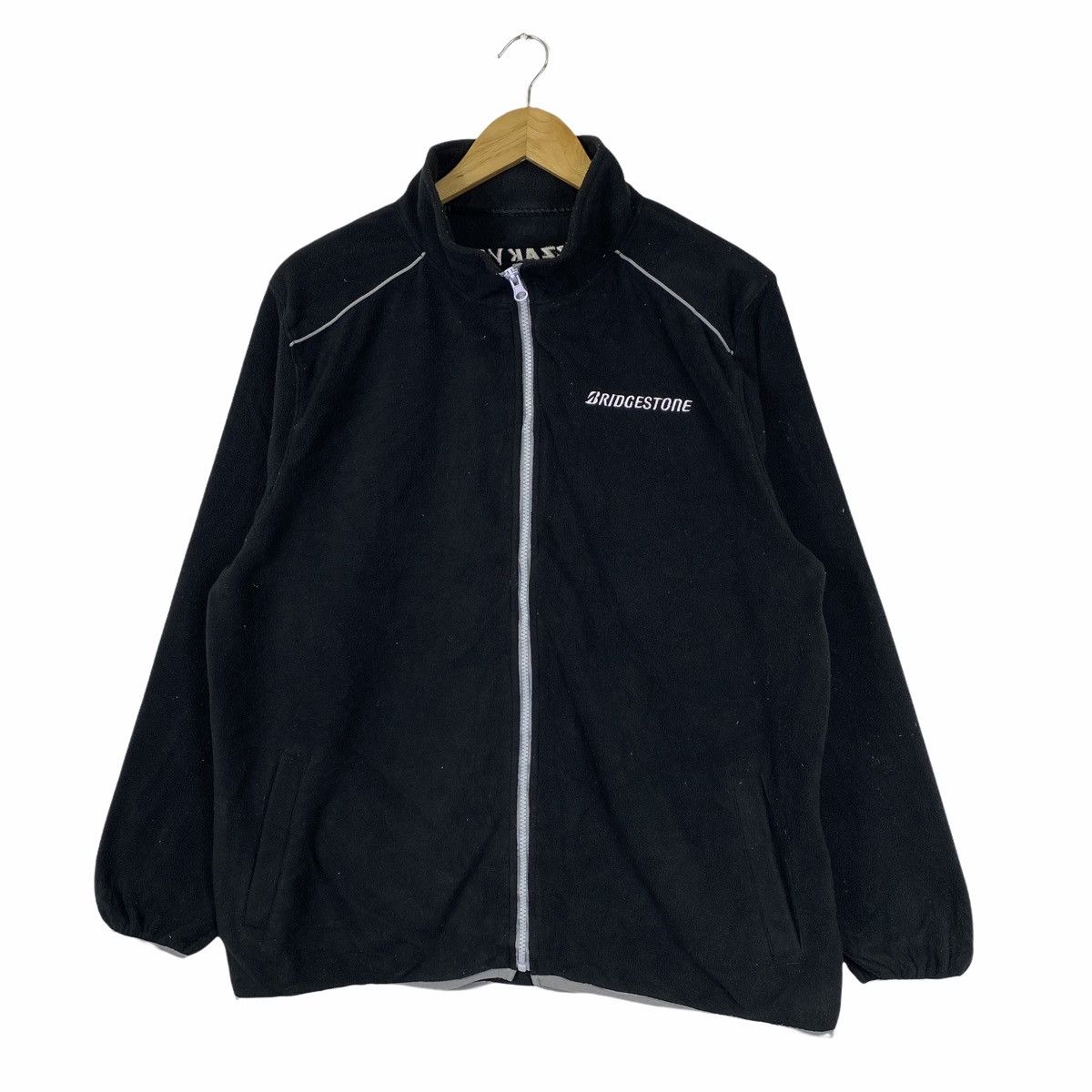 Sports Specialties × Vintage VINTAGE BRIDGESTONE BLIZZAK FLEECE ZIPPER SWEATER Size US L / EU 52-54 / 3 - 4 Thumbnail