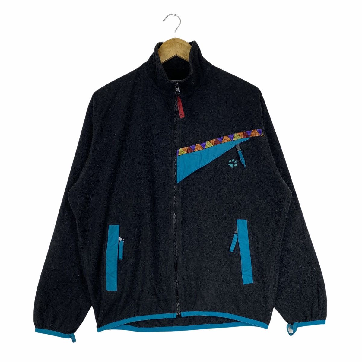 Jack Wolfskin × Vintage Vintage JACK WOLFSKINS Outdoor Fleece Sweater Jacket Size US L / EU 52-54 / 3 - 1 Thumbnail