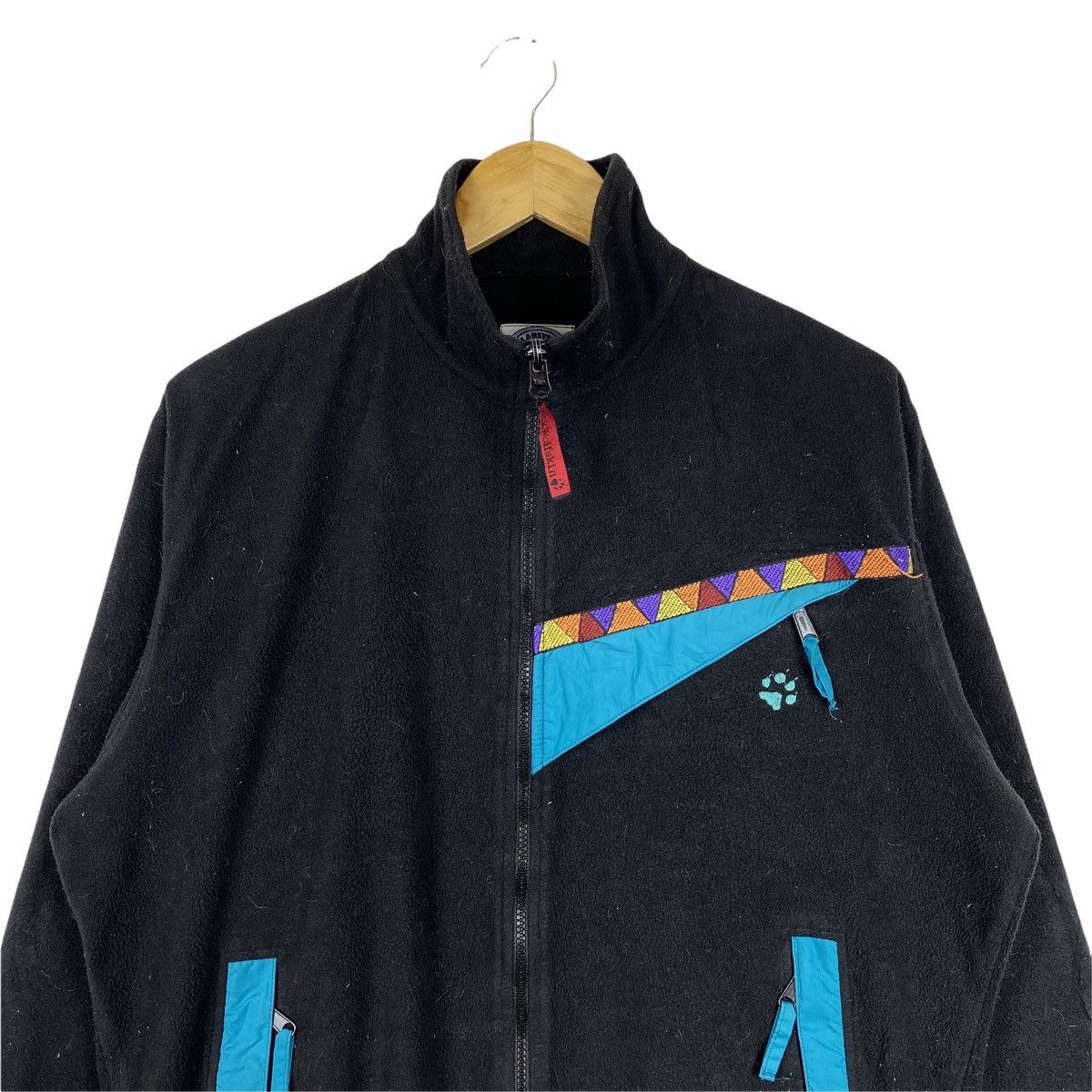 Jack Wolfskin × Vintage Vintage JACK WOLFSKINS Outdoor Fleece Sweater Jacket Size US L / EU 52-54 / 3 - 4 Thumbnail