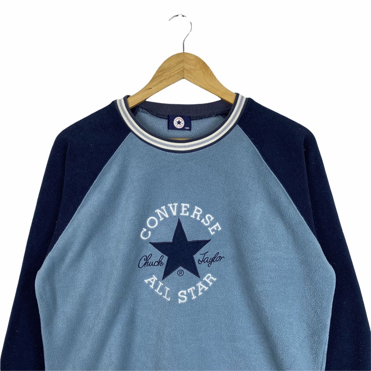 Converse × Vintage VINTAGE CONVERSE ALL STAR BIG LOGO FLEECE SWEATSHIRT Size US S / EU 44-46 / 1 - 4 Thumbnail
