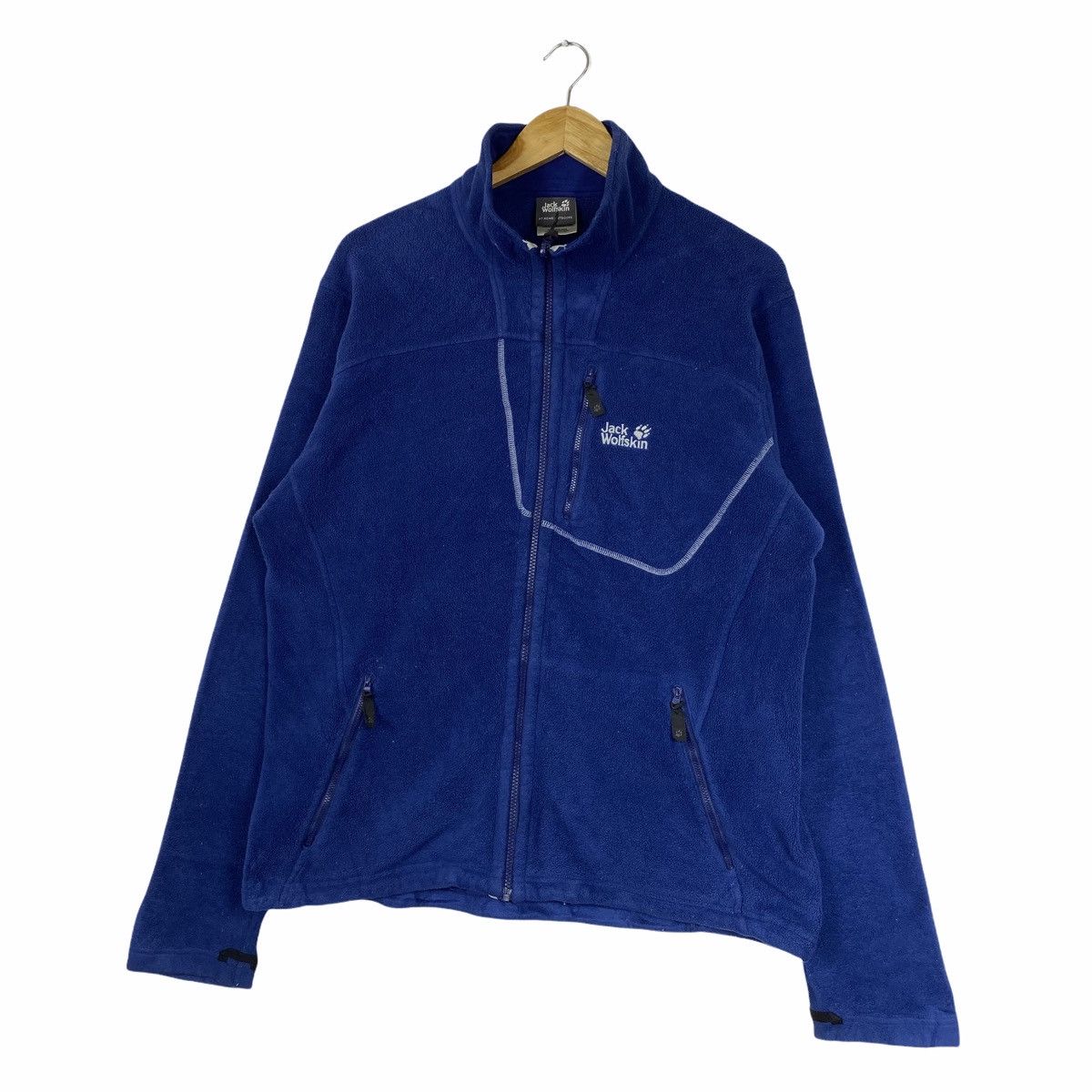 Jack Wolfskin × Vintage Vintage JACK WOLFSKINS Small Logo Fleece Sweater Jacket Size US XL / EU 56 / 4 - 3 Thumbnail