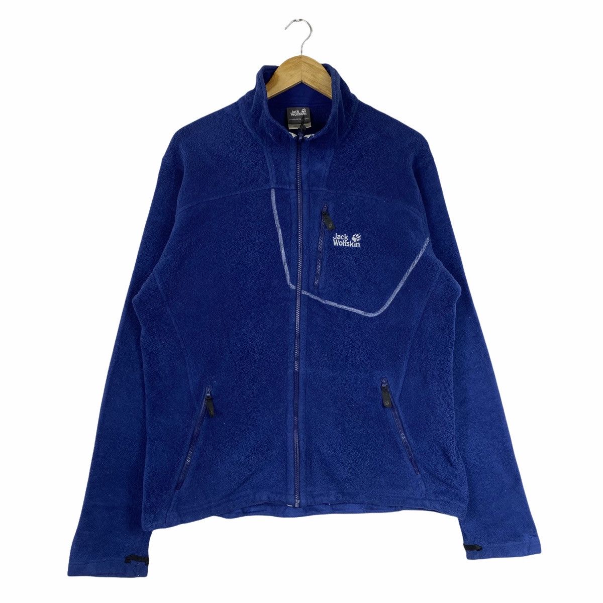 Jack Wolfskin × Vintage Vintage JACK WOLFSKINS Small Logo Fleece Sweater Jacket Size US XL / EU 56 / 4 - 1 Thumbnail