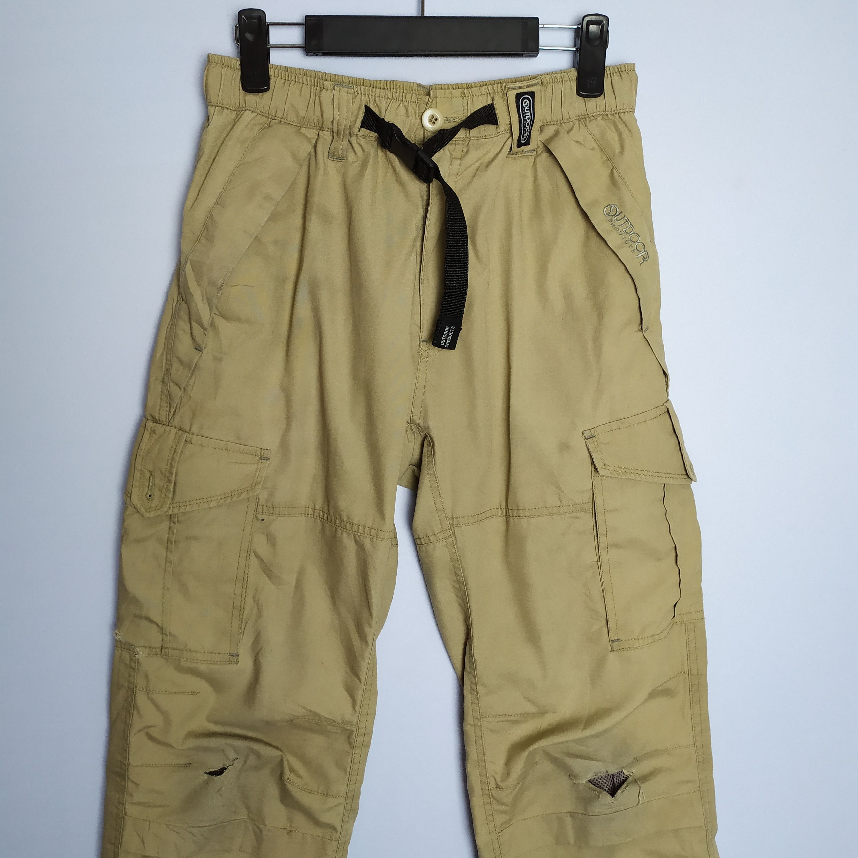 Japanese Brand OUTDOOR PRODUCTS CARGO PANTS DAMAGE KNEE Size US 28 / EU 44 - 7 Thumbnail