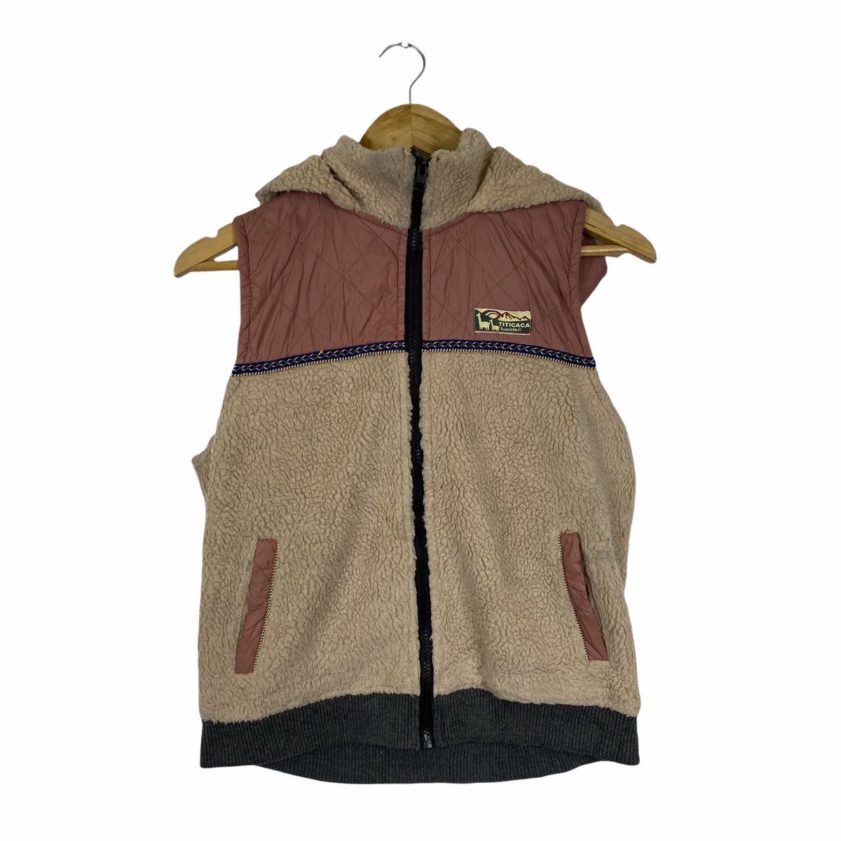 Vintage VINTAGE TITICACA FLEECE OUTDOOR ZIPPER HOODIE VEST Size US XS / EU 42 / 0 - 1 Thumbnail