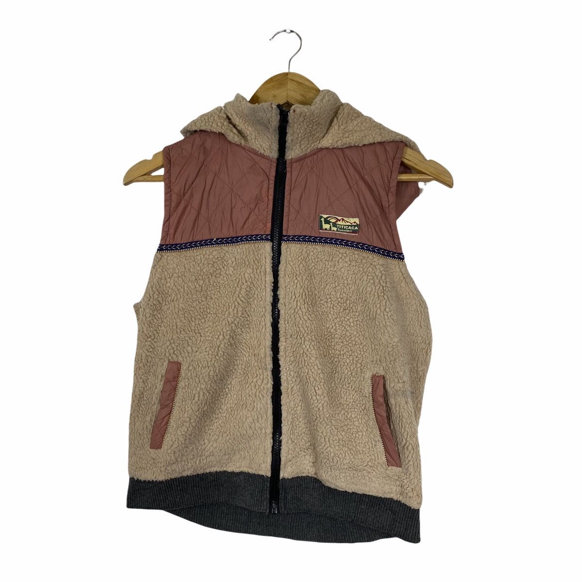 Vintage VINTAGE TITICACA FLEECE OUTDOOR ZIPPER HOODIE VEST Size US XS / EU 42 / 0 - 4 Thumbnail