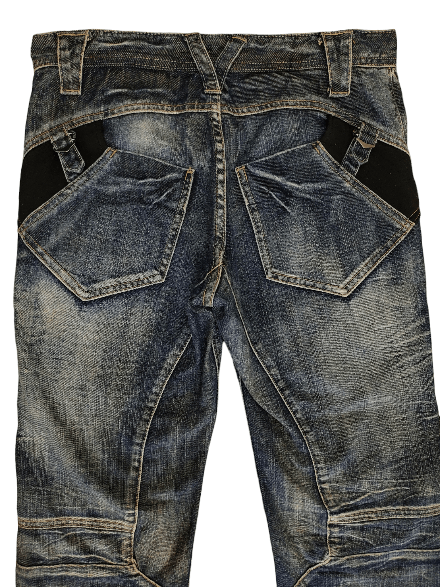 PPFM Vintage PPFM Japan Double Knee Distress Denim Jeans Size US 32 / EU 48 - 6 Thumbnail