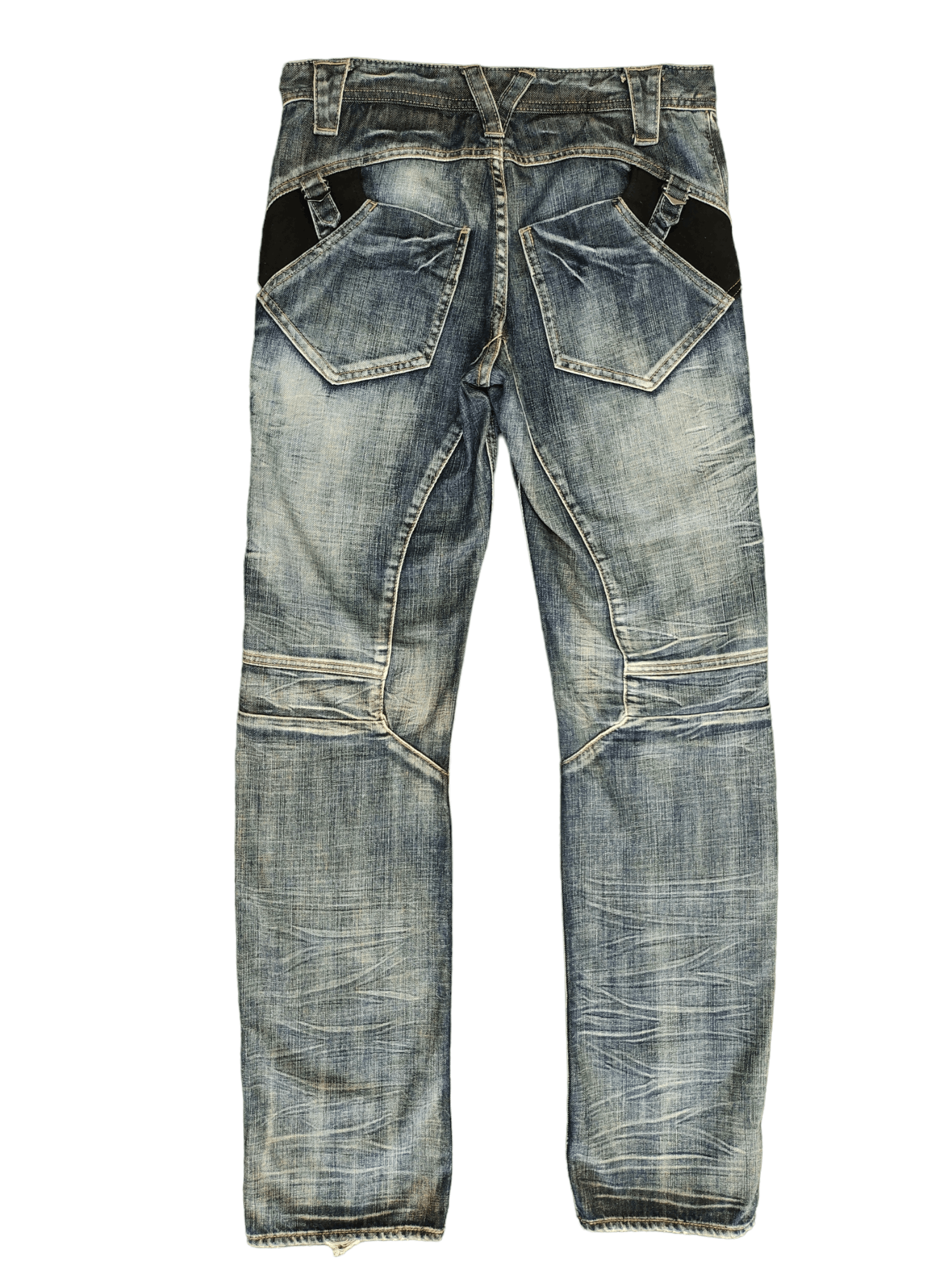 PPFM Vintage PPFM Japan Double Knee Distress Denim Jeans Size US 32 / EU 48 - 3 Thumbnail