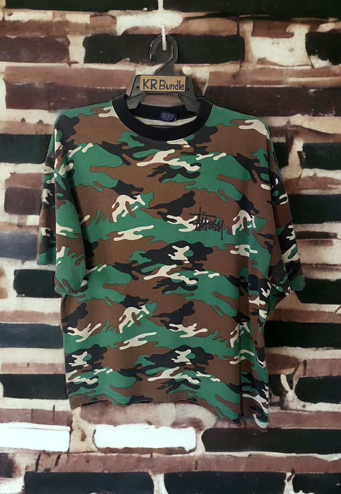 Stussy Vintage Stussy Camo Big Logo Size US L / EU 52-54 / 3 - 1 Thumbnail