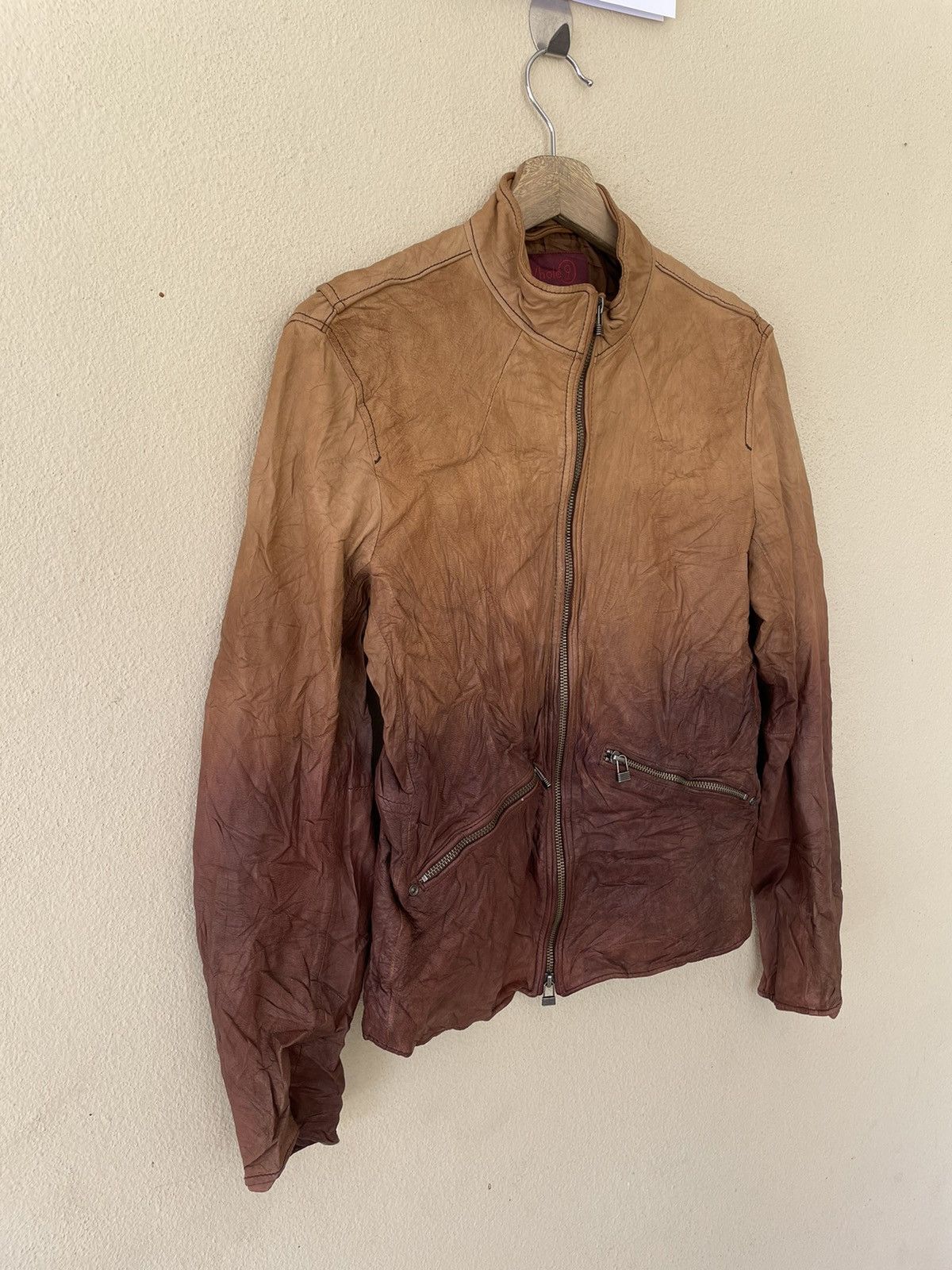 Japanese Brand × Vintage WHOLE 9 SCARTISH LEATHER JACKET Size US M / EU 48-50 / 2 - 4 Thumbnail