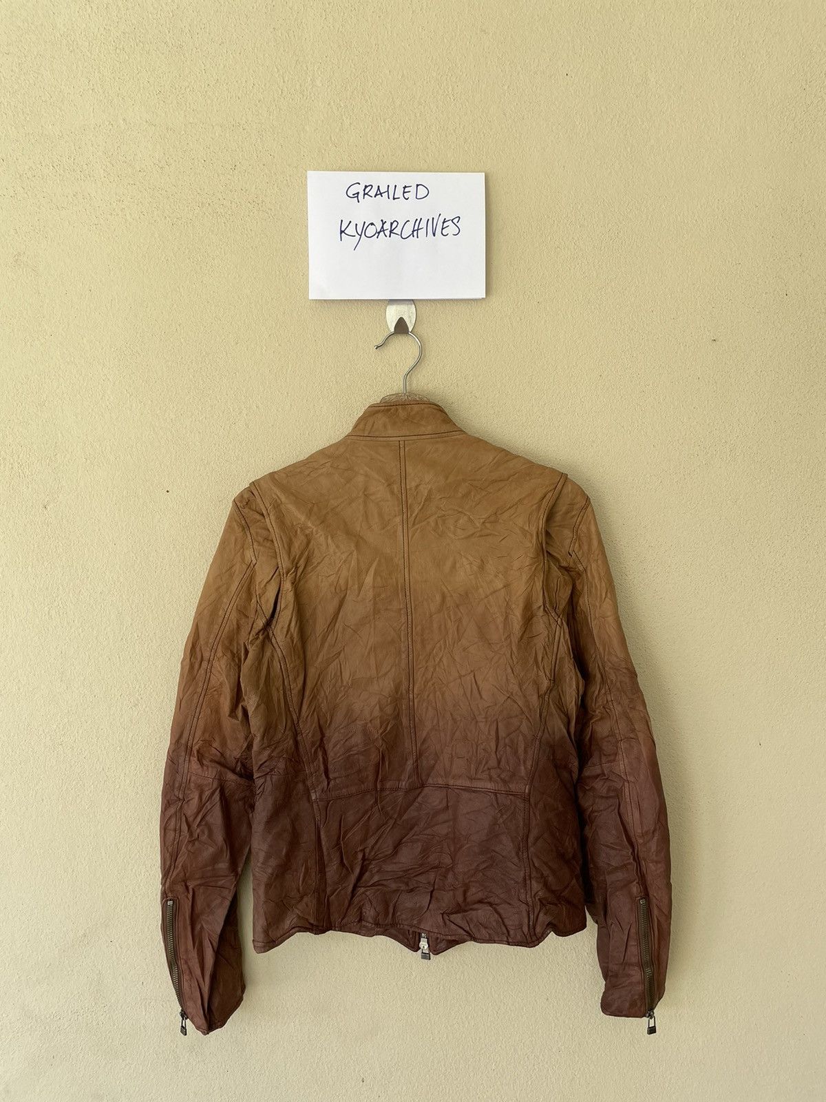 Japanese Brand × Vintage WHOLE 9 SCARTISH LEATHER JACKET Size US M / EU 48-50 / 2 - 5 Thumbnail