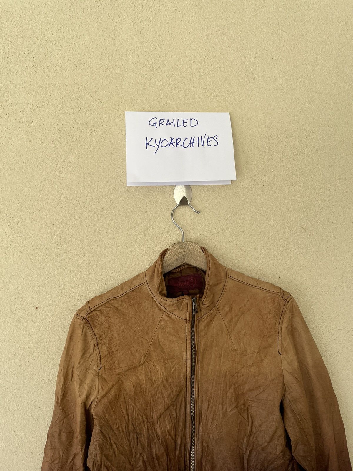 Japanese Brand × Vintage WHOLE 9 SCARTISH LEATHER JACKET Size US M / EU 48-50 / 2 - 3 Thumbnail