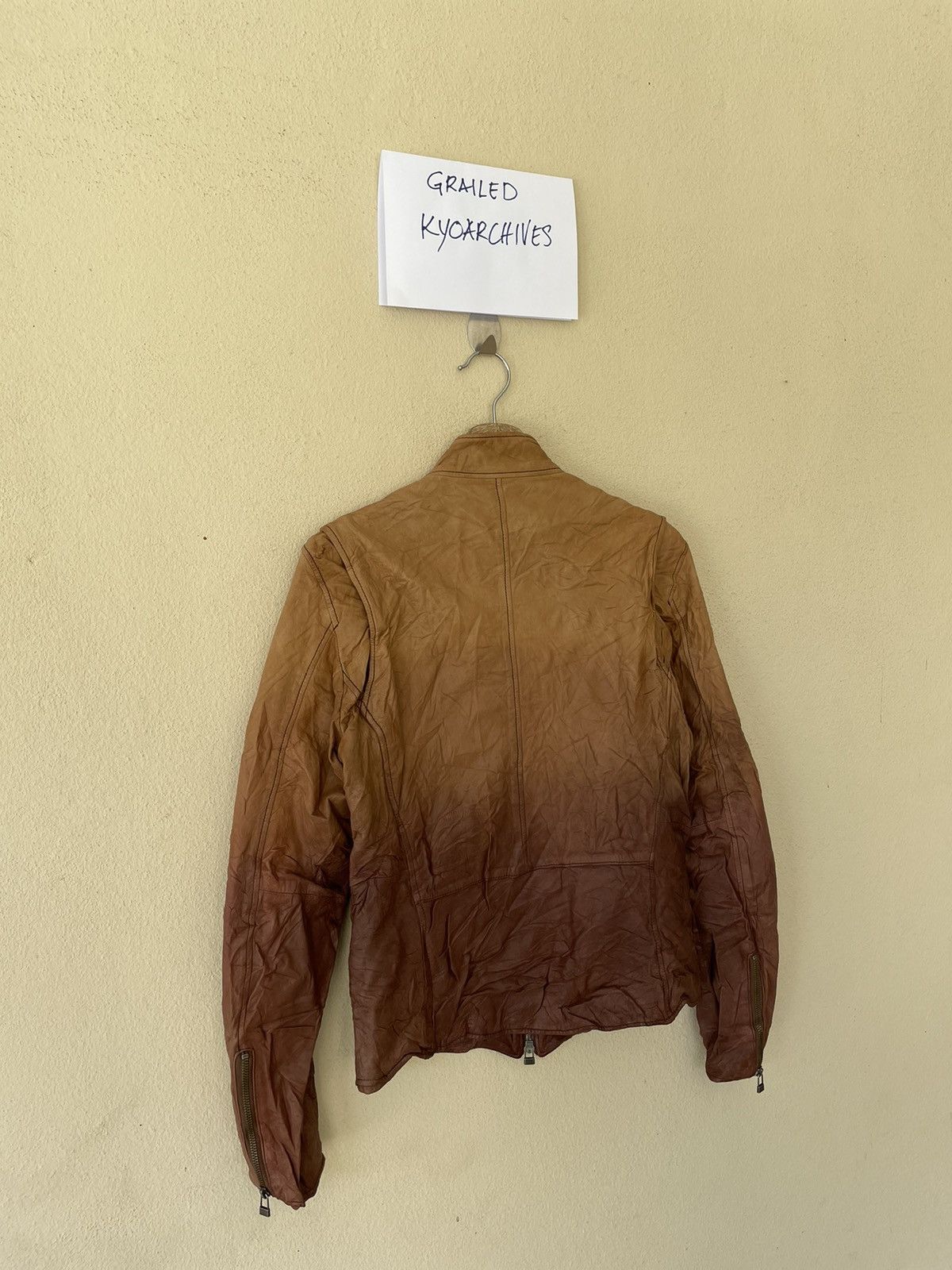 Japanese Brand × Vintage WHOLE 9 SCARTISH LEATHER JACKET Size US M / EU 48-50 / 2 - 6 Thumbnail