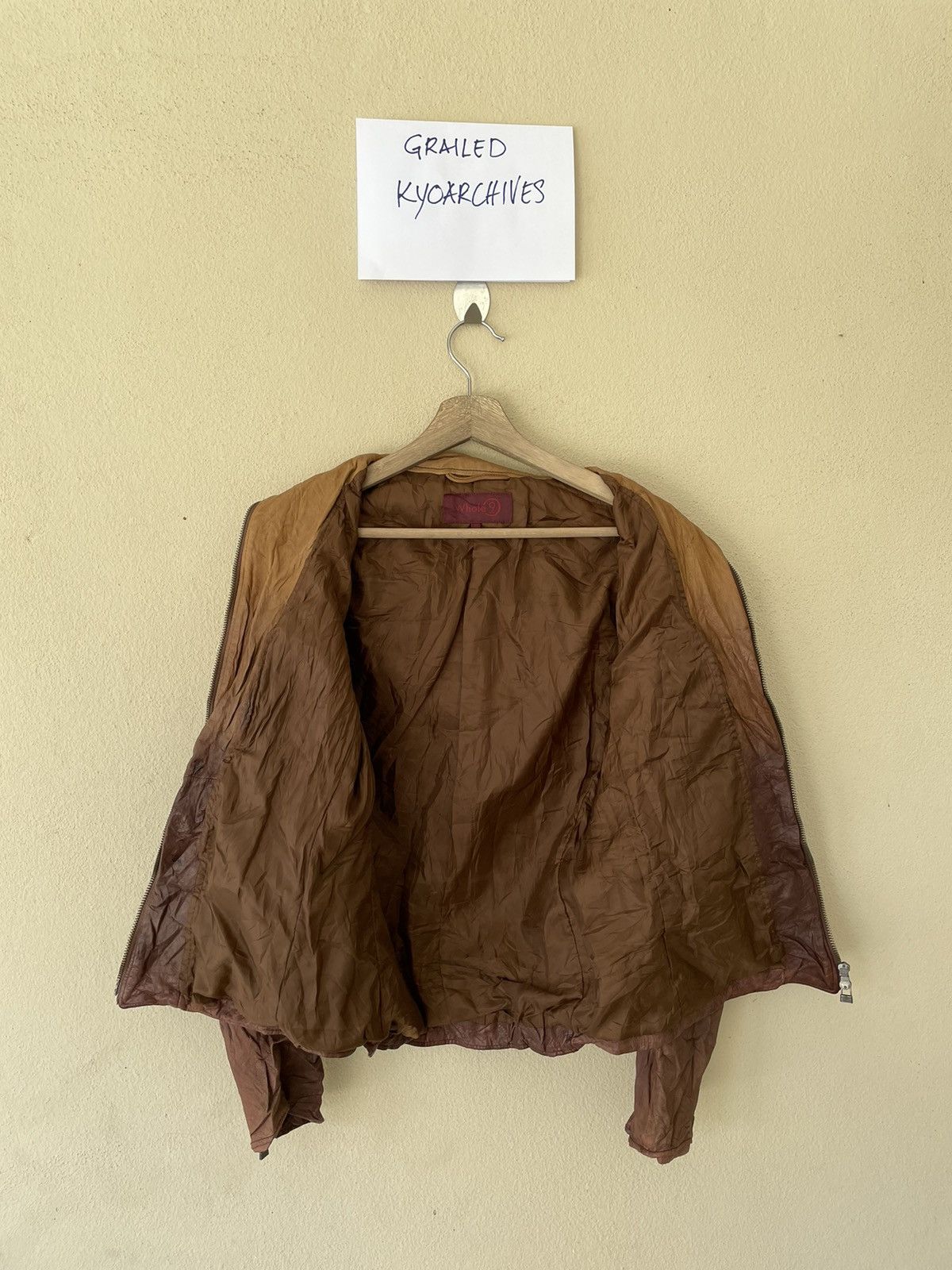 Japanese Brand × Vintage WHOLE 9 SCARTISH LEATHER JACKET Size US M / EU 48-50 / 2 - 8 Thumbnail