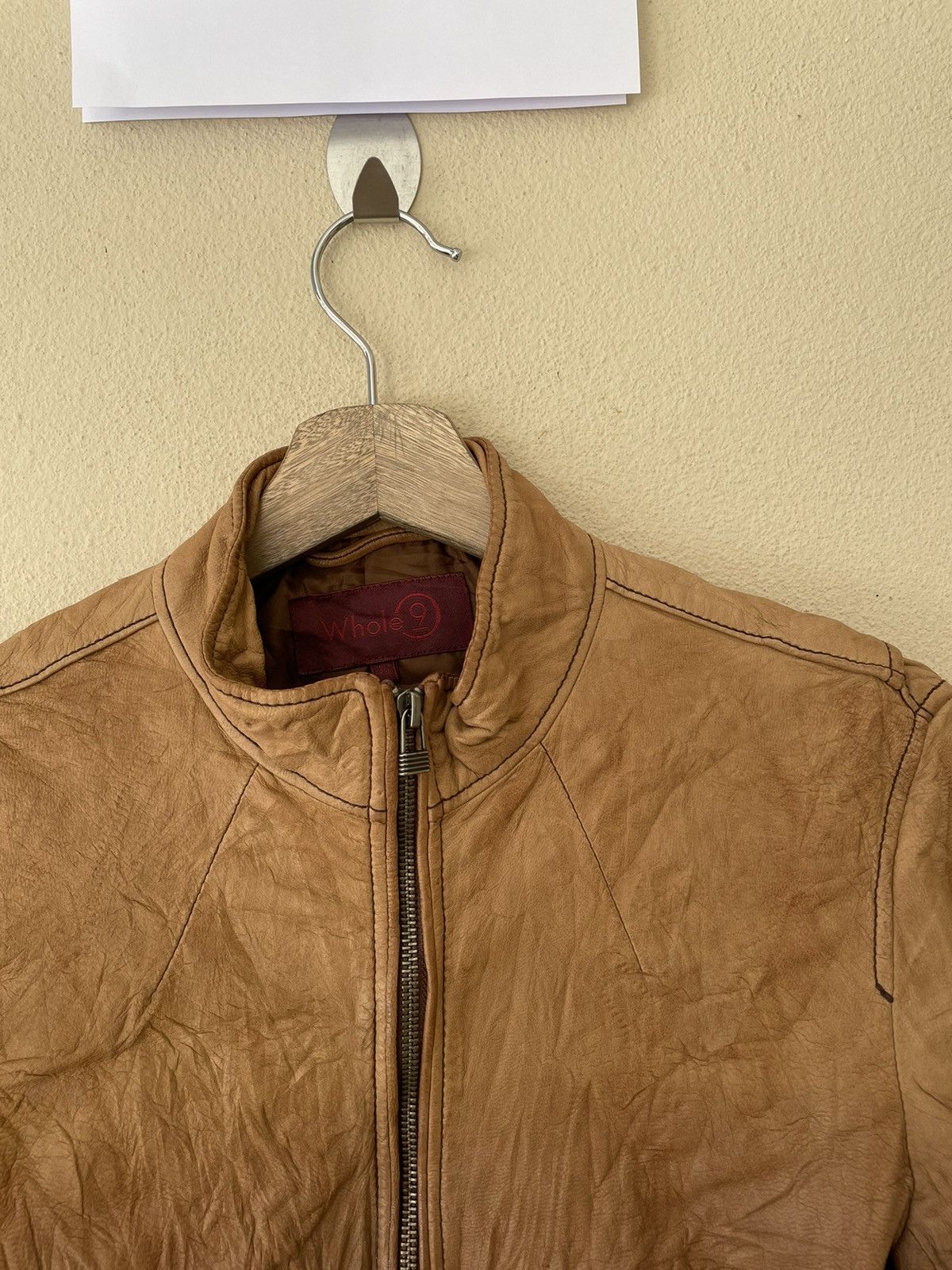 Japanese Brand × Vintage WHOLE 9 SCARTISH LEATHER JACKET Size US M / EU 48-50 / 2 - 9 Thumbnail