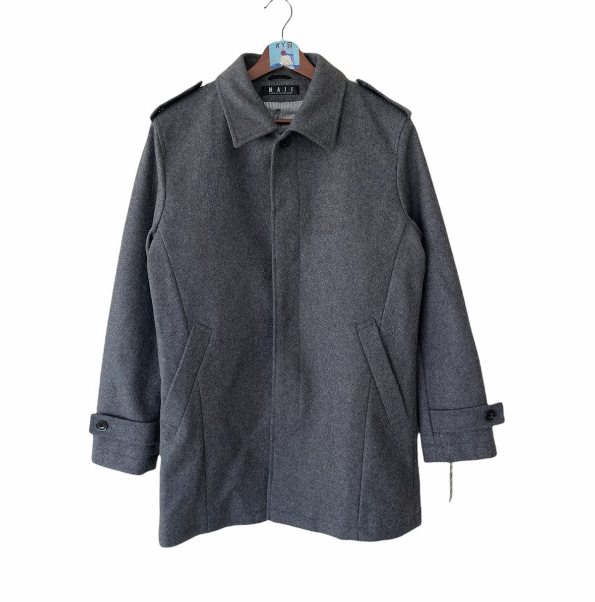 Japanese Brand × Vintage MAJI-MASAMOTO LONG COAT Size US M / EU 48-50 / 2 - 1 Thumbnail