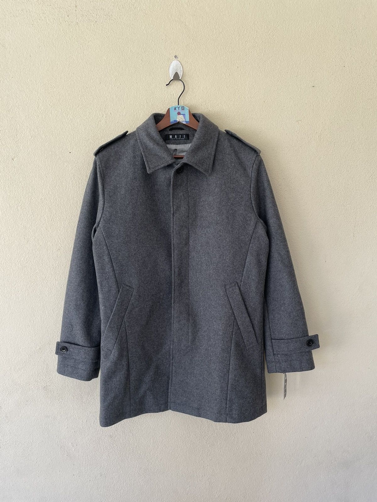 Japanese Brand × Vintage MAJI-MASAMOTO LONG COAT Size US M / EU 48-50 / 2 - 2 Thumbnail