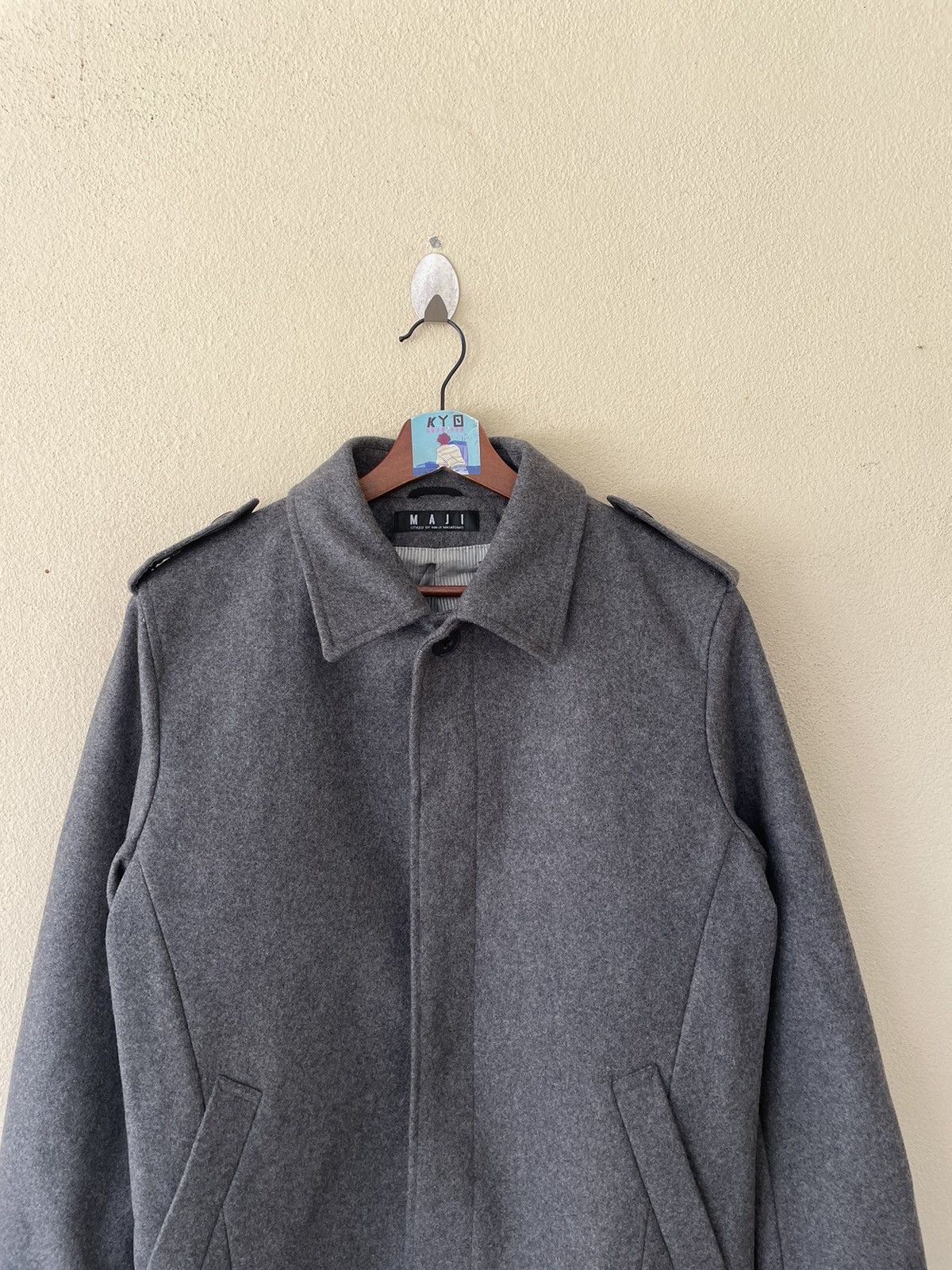 Japanese Brand × Vintage MAJI-MASAMOTO LONG COAT Size US M / EU 48-50 / 2 - 3 Thumbnail