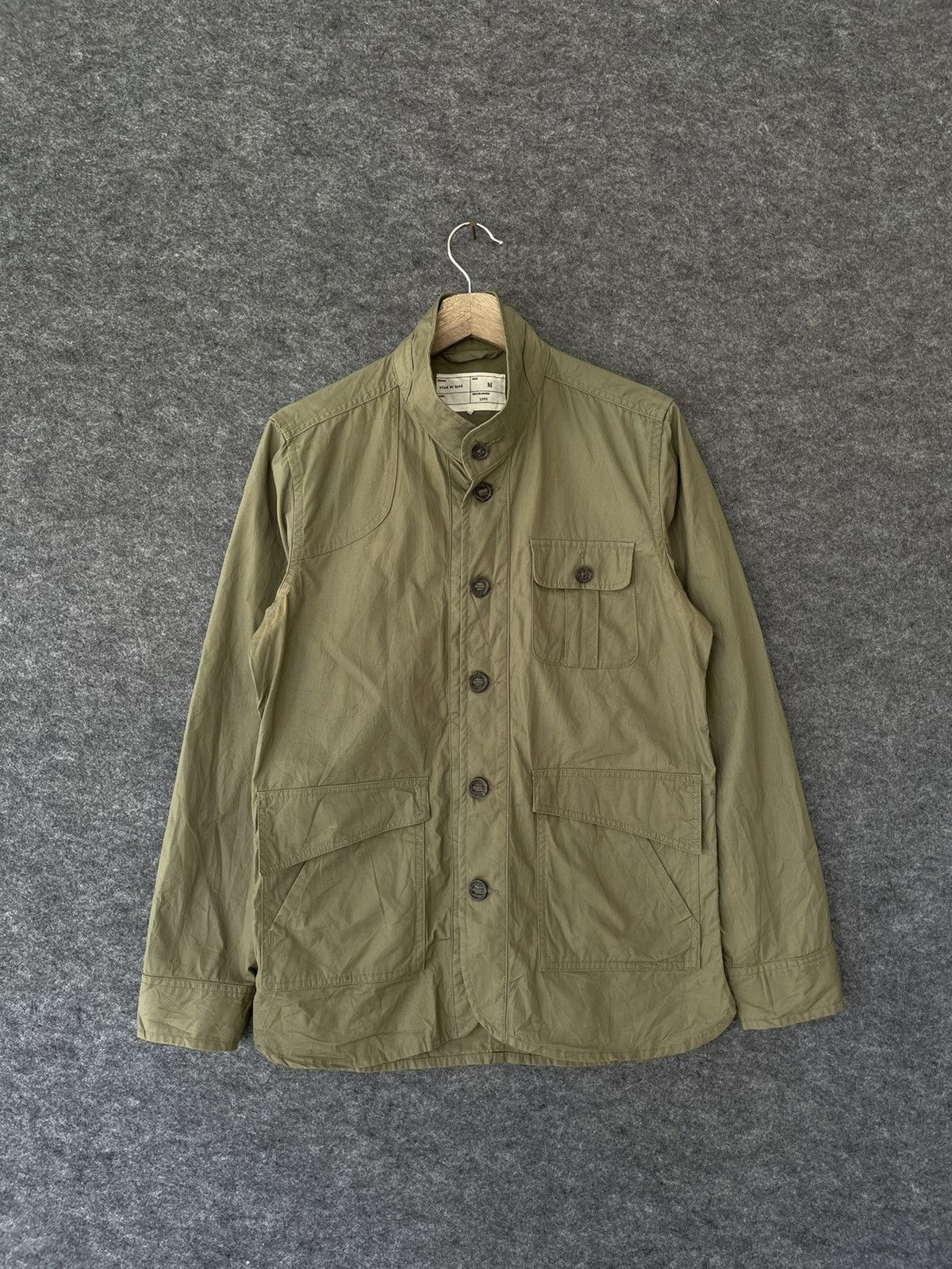 image of Adam Et Rope Military Jacket in Army Green, Men's (Size Medium)