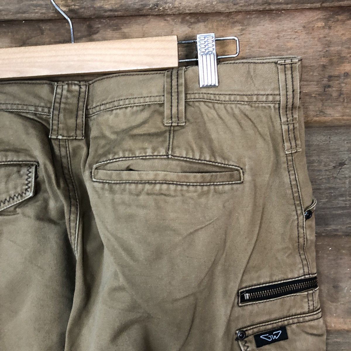 Japanese Brand × Vintage Japanese Brand multi pocket tactical Brown Cargo Pants #4477 Size US 31 - 15 Thumbnail