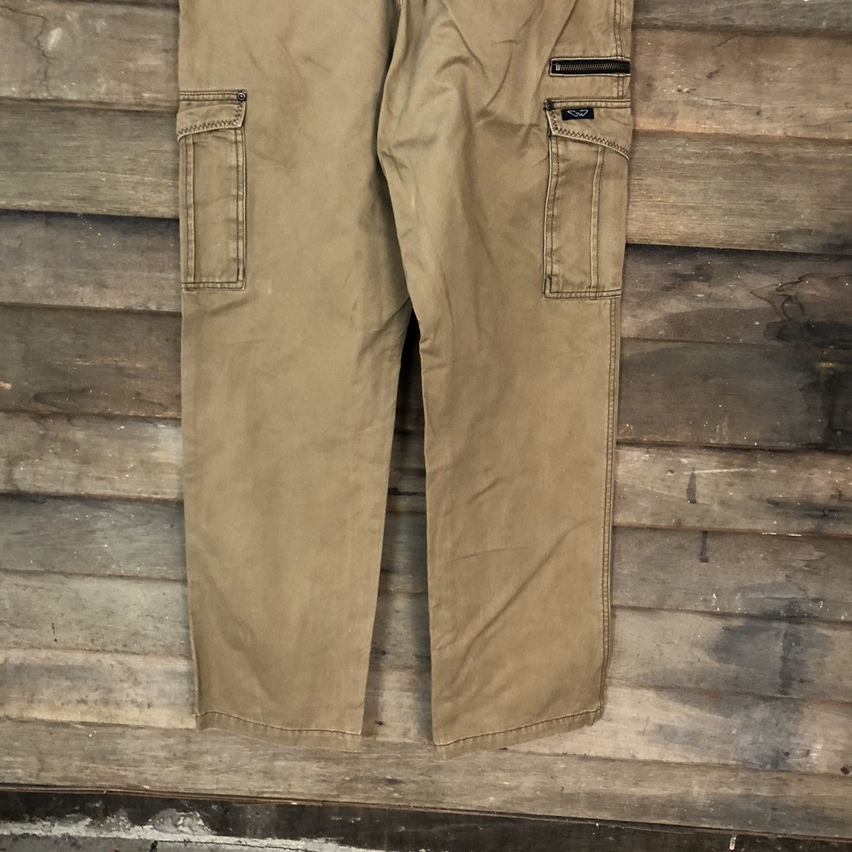 Japanese Brand × Vintage Japanese Brand multi pocket tactical Brown Cargo Pants #4477 Size US 31 - 13 Thumbnail