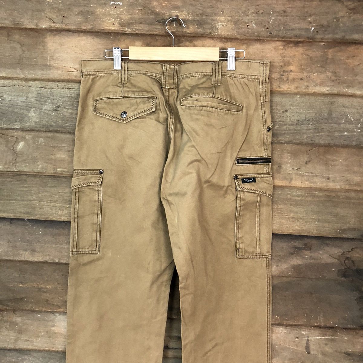 Japanese Brand × Vintage Japanese Brand multi pocket tactical Brown Cargo Pants #4477 Size US 31 - 12 Thumbnail