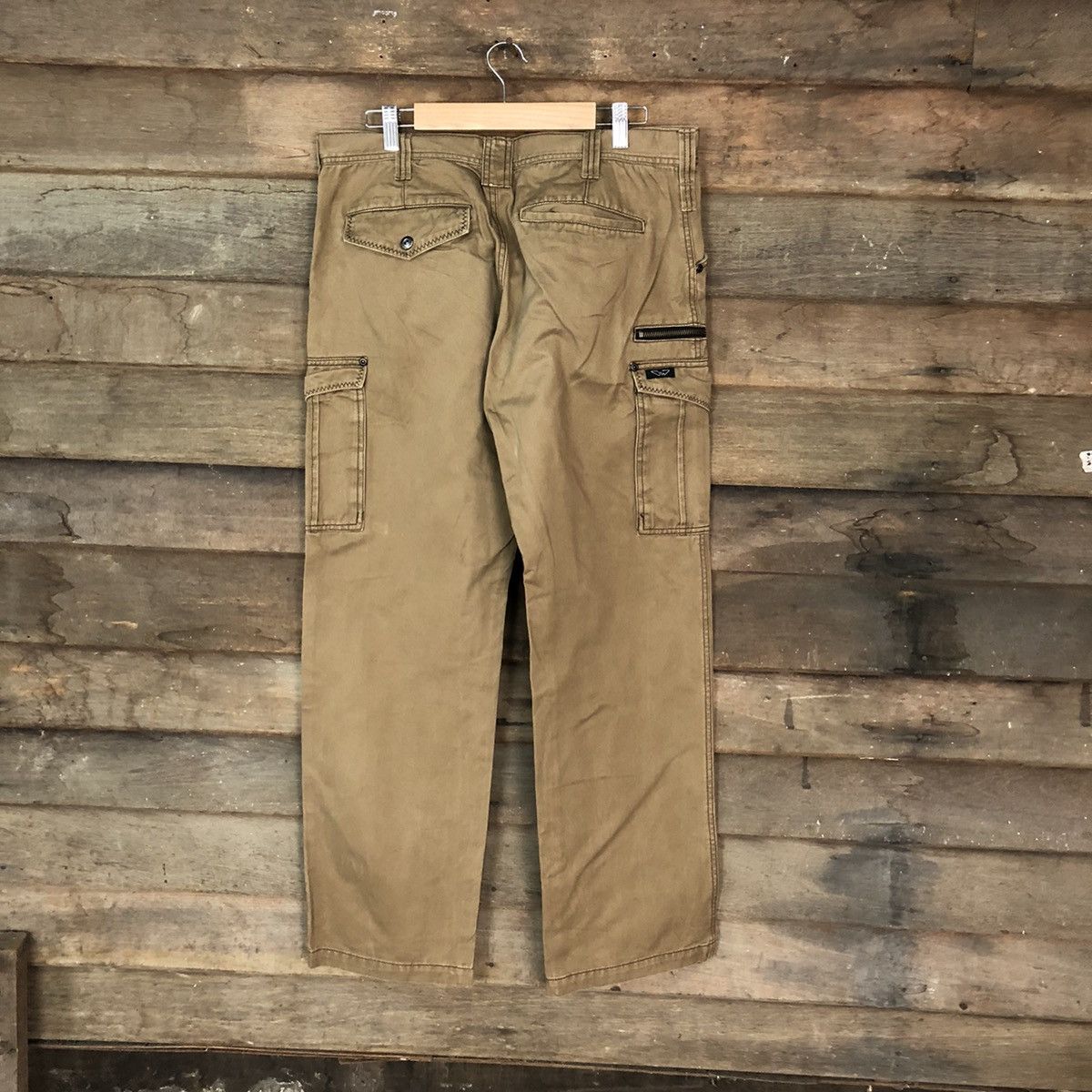 Japanese Brand × Vintage Japanese Brand multi pocket tactical Brown Cargo Pants #4477 Size US 31 - 11 Thumbnail