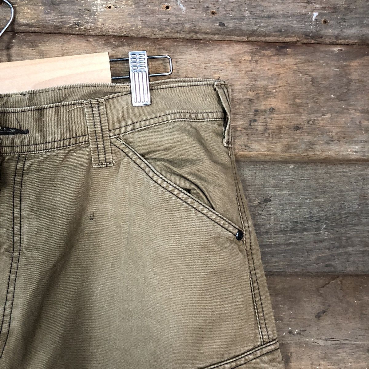 Japanese Brand × Vintage Japanese Brand multi pocket tactical Brown Cargo Pants #4477 Size US 31 - 5 Thumbnail