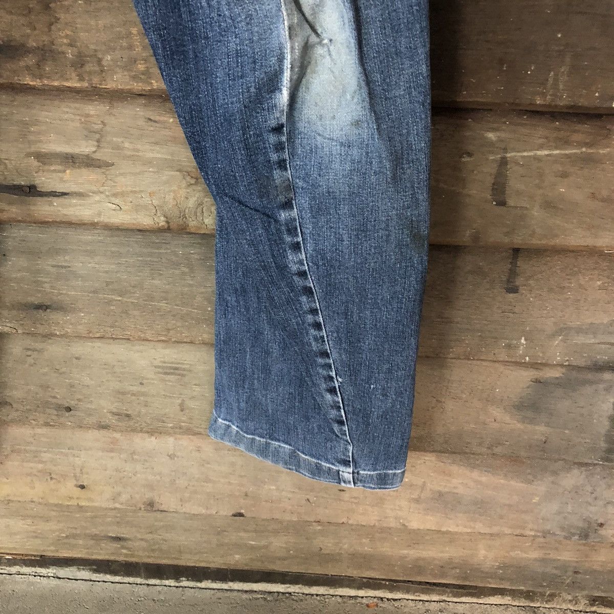 Japanese Brand Even River Cargo multipocket distressed Denim Pants #4523 Size US 31 - 9 Thumbnail