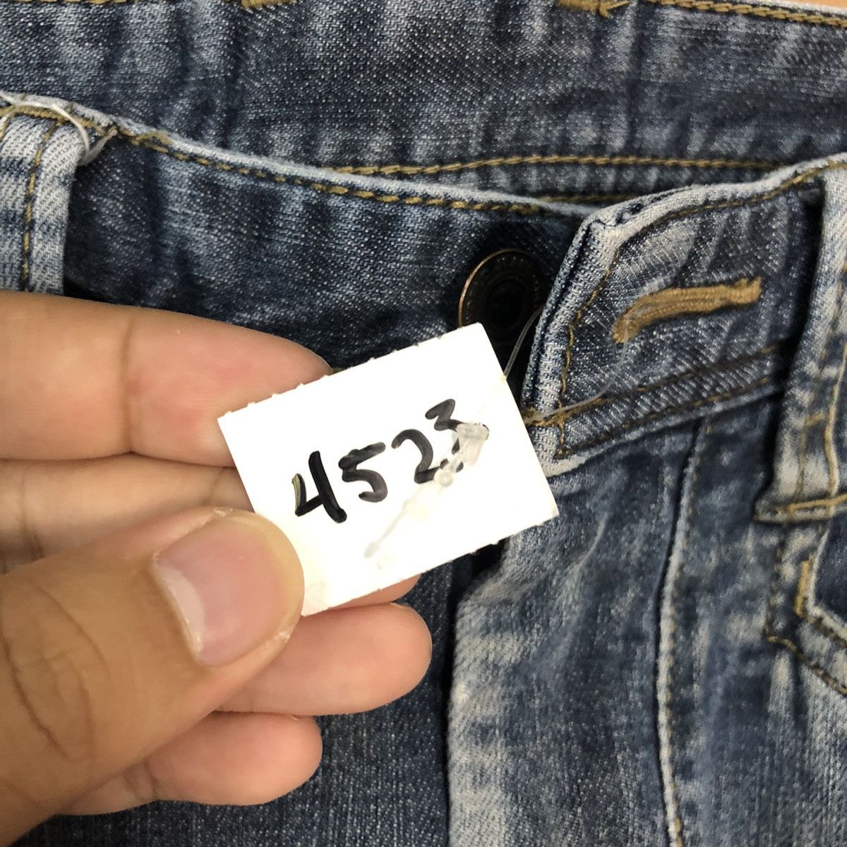 Japanese Brand Even River Cargo multipocket distressed Denim Pants #4523 Size US 31 - 10 Thumbnail