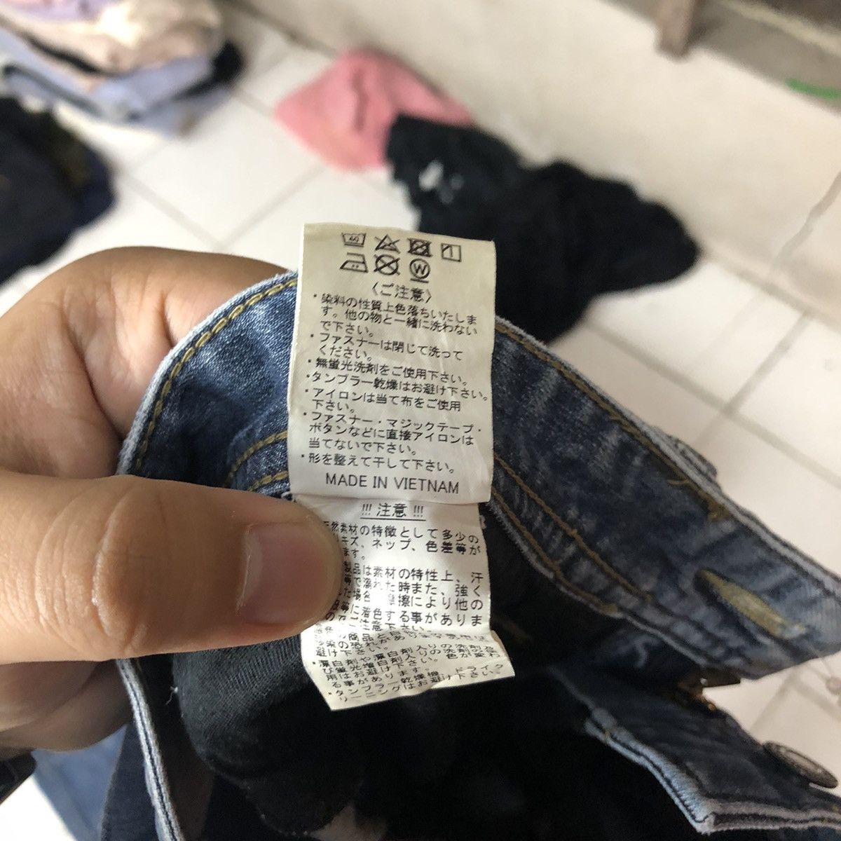 Japanese Brand Even River Cargo multipocket distressed Denim Pants #4523 Size US 31 - 17 Thumbnail