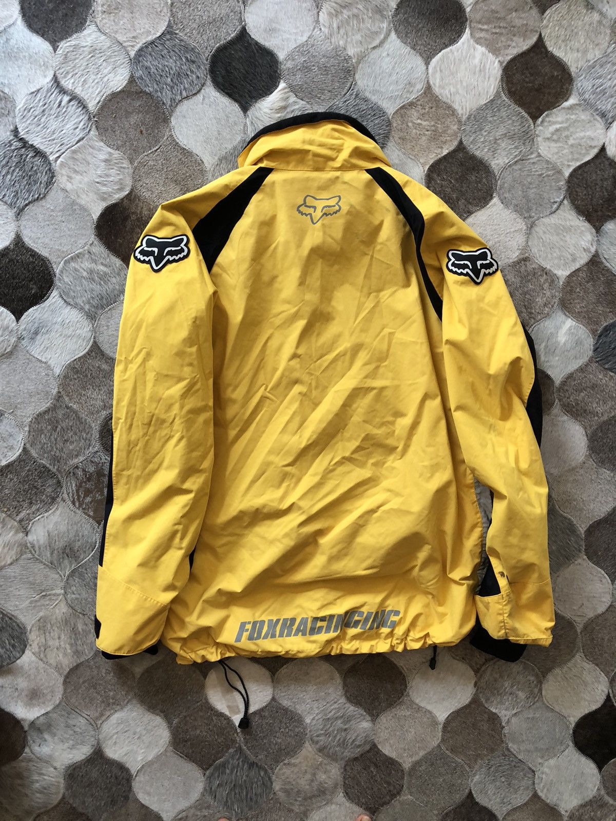 Fox Racing × Vintage Vintage fox racing yellow jacket Size US L / EU 52-54 / 3 - 11 Thumbnail