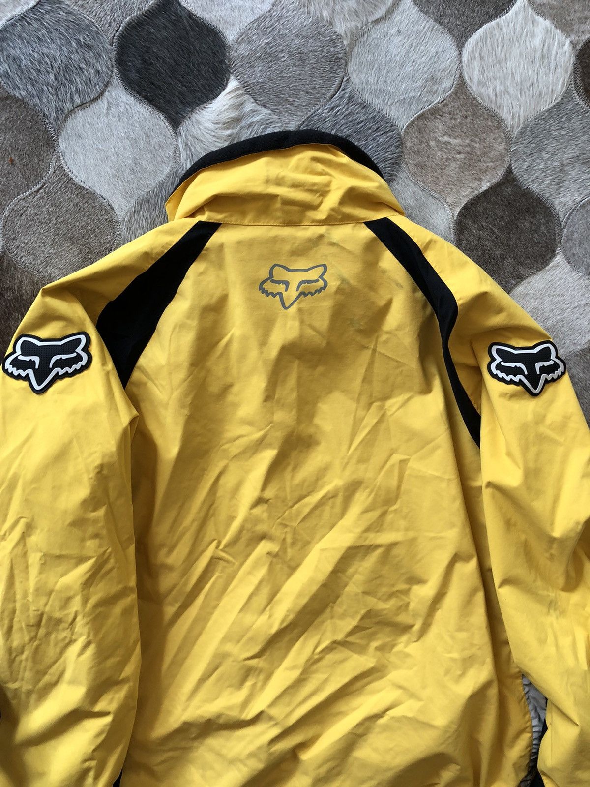 Fox Racing × Vintage Vintage fox racing yellow jacket Size US L / EU 52-54 / 3 - 13 Thumbnail