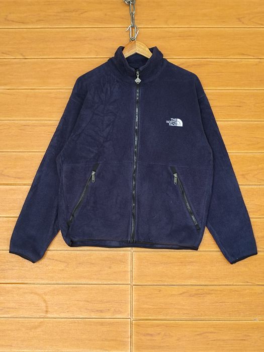 Vintage 90s The North Face Fleece Blue Jacket Size L
